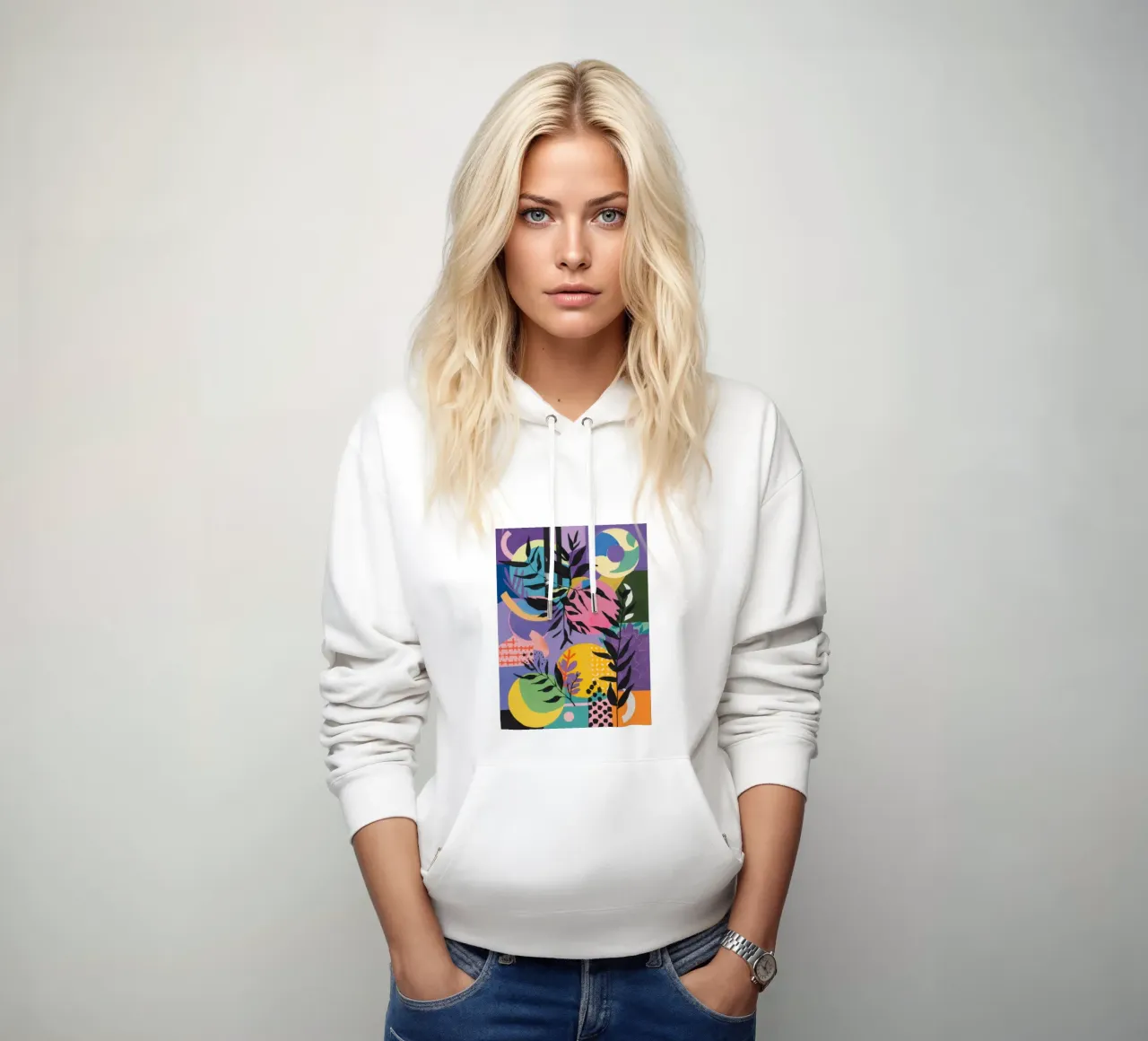Orbita botanica crepuscolare felpa con cappuccio da Zep Layers