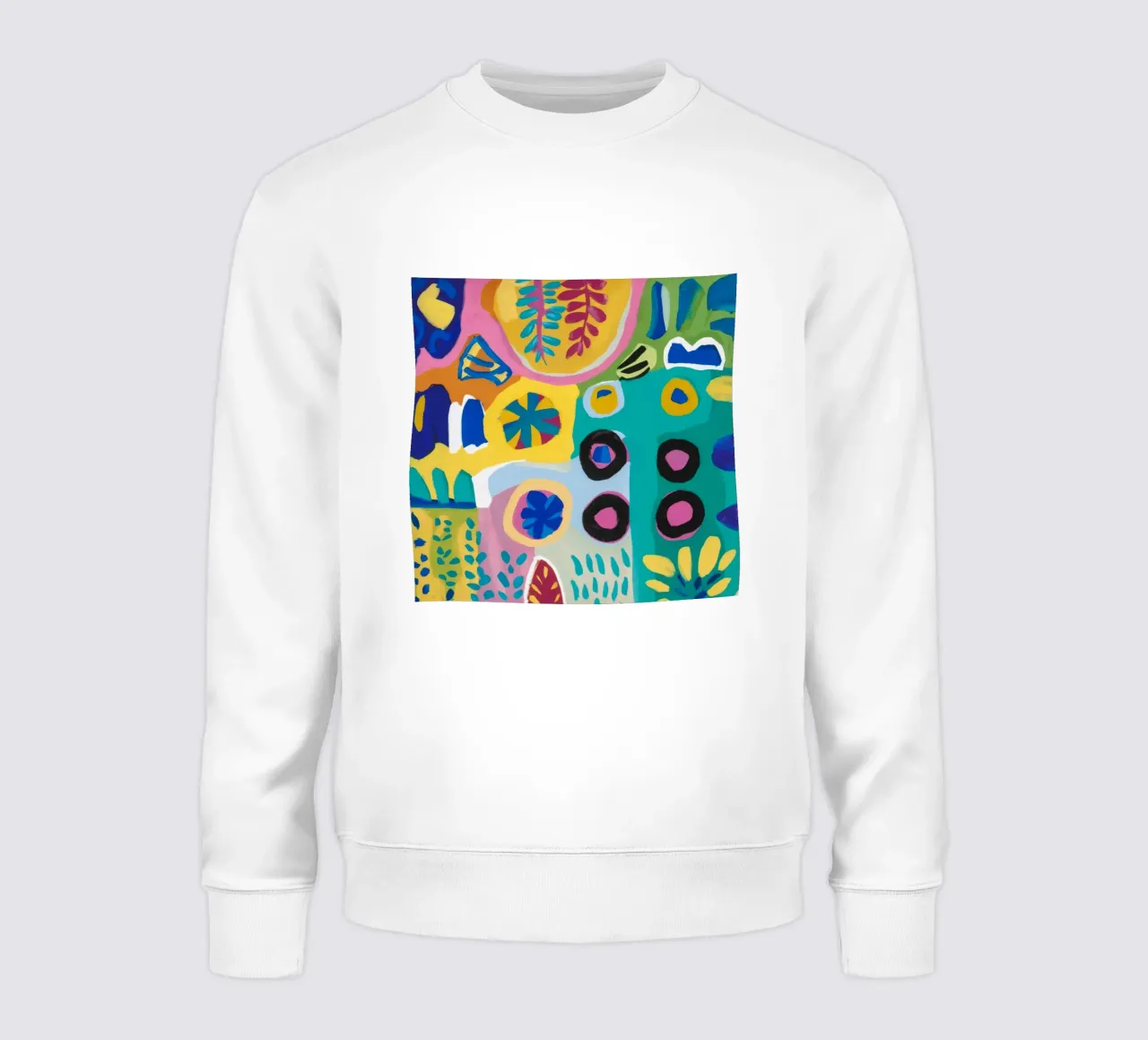 Puzzle astratto di fiori felpa da Zep Layers