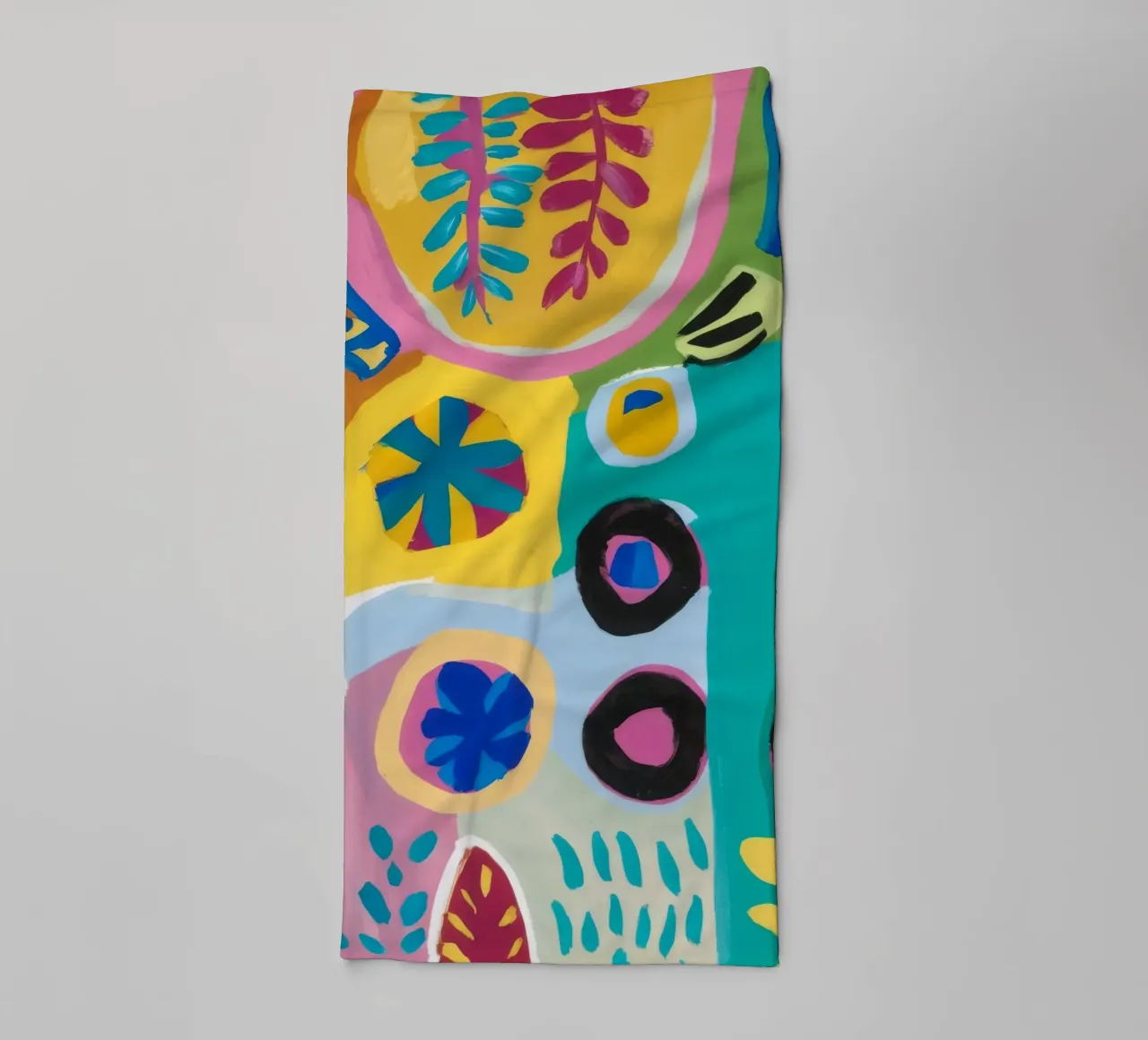 Abstract Bloom Puzzle towel by Zep Layers