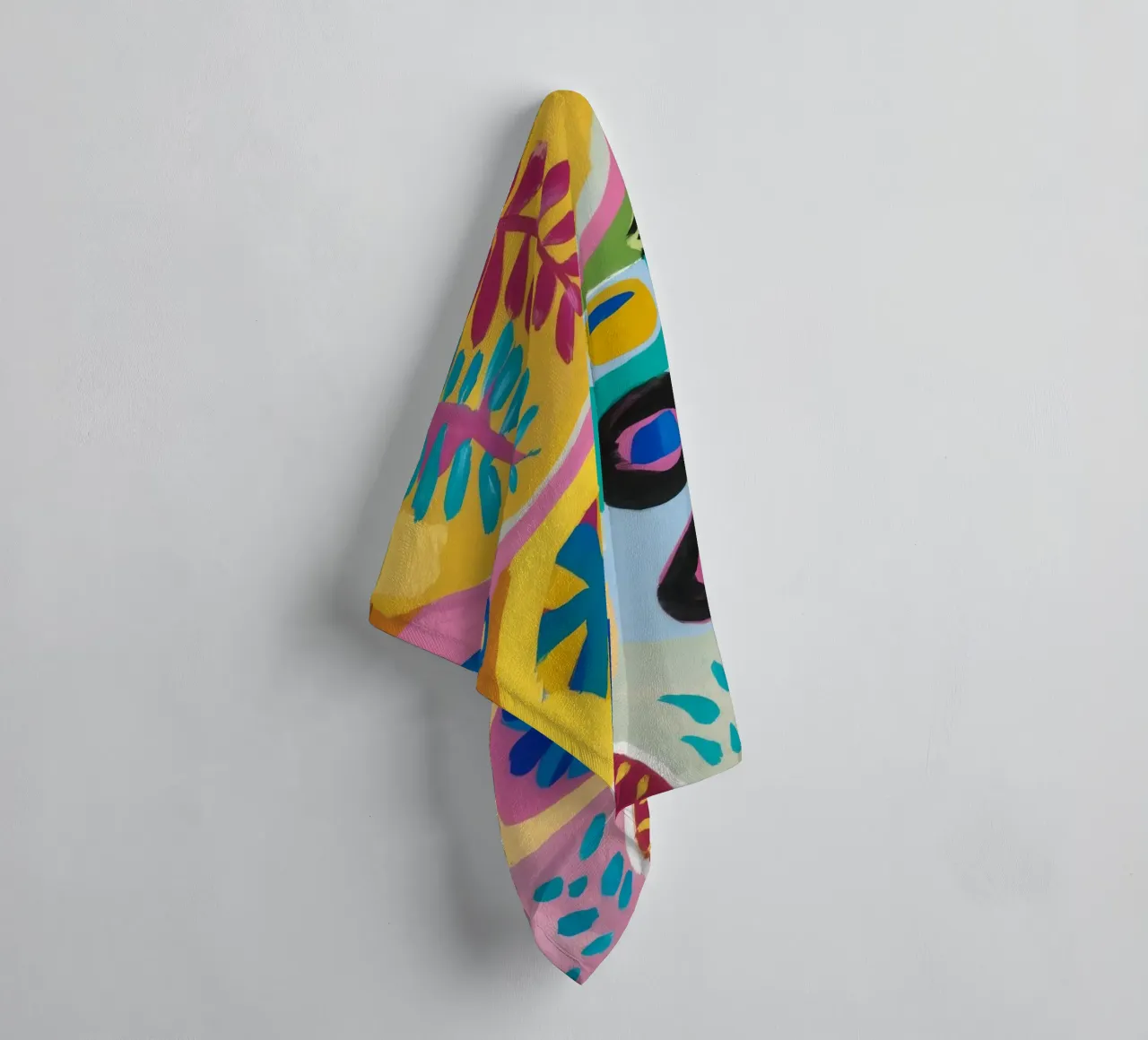 Abstract Bloom Puzzle towel by Zep Layers