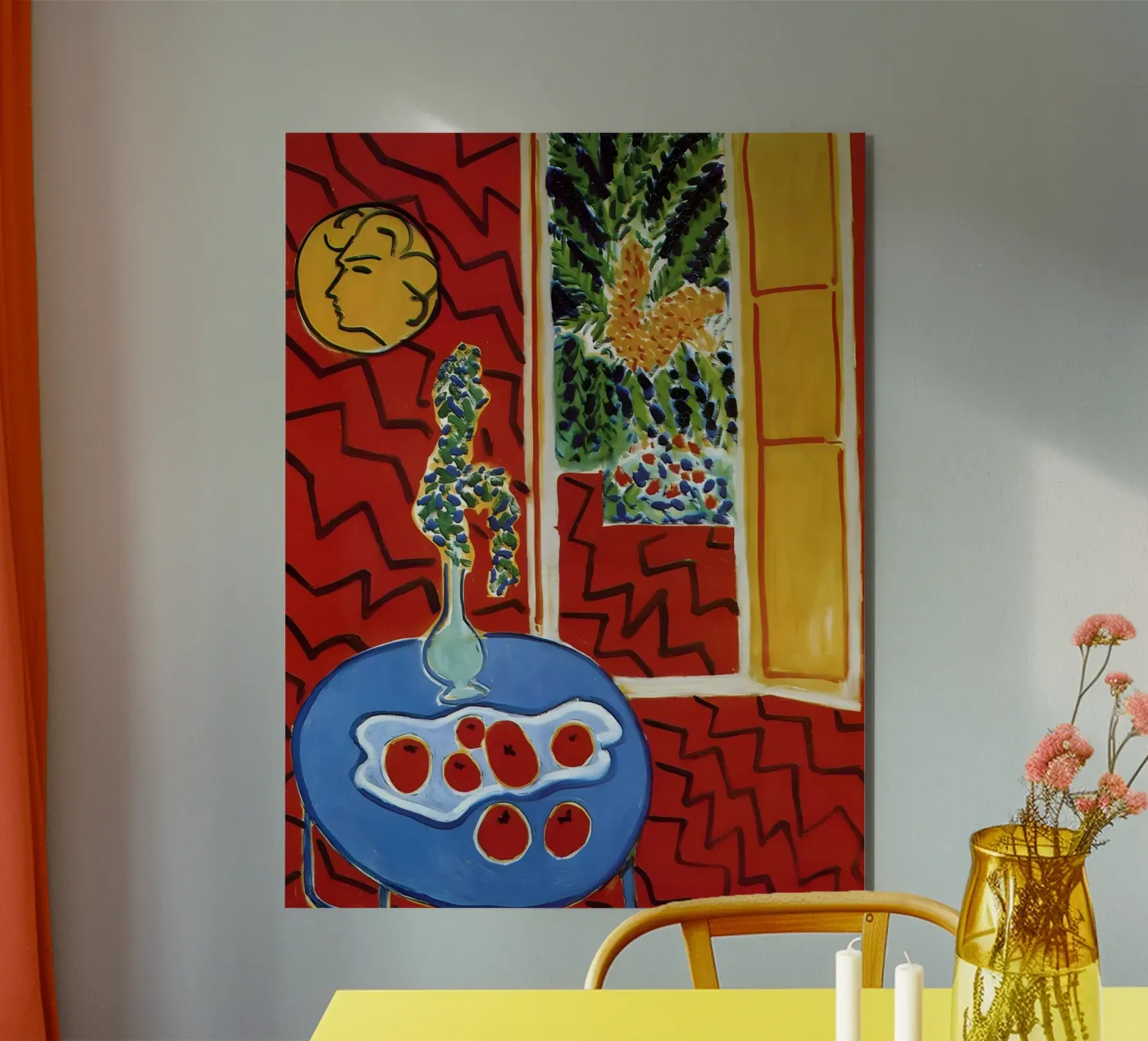 Matisse Red Impression alluminio dibond da Vonda Shop