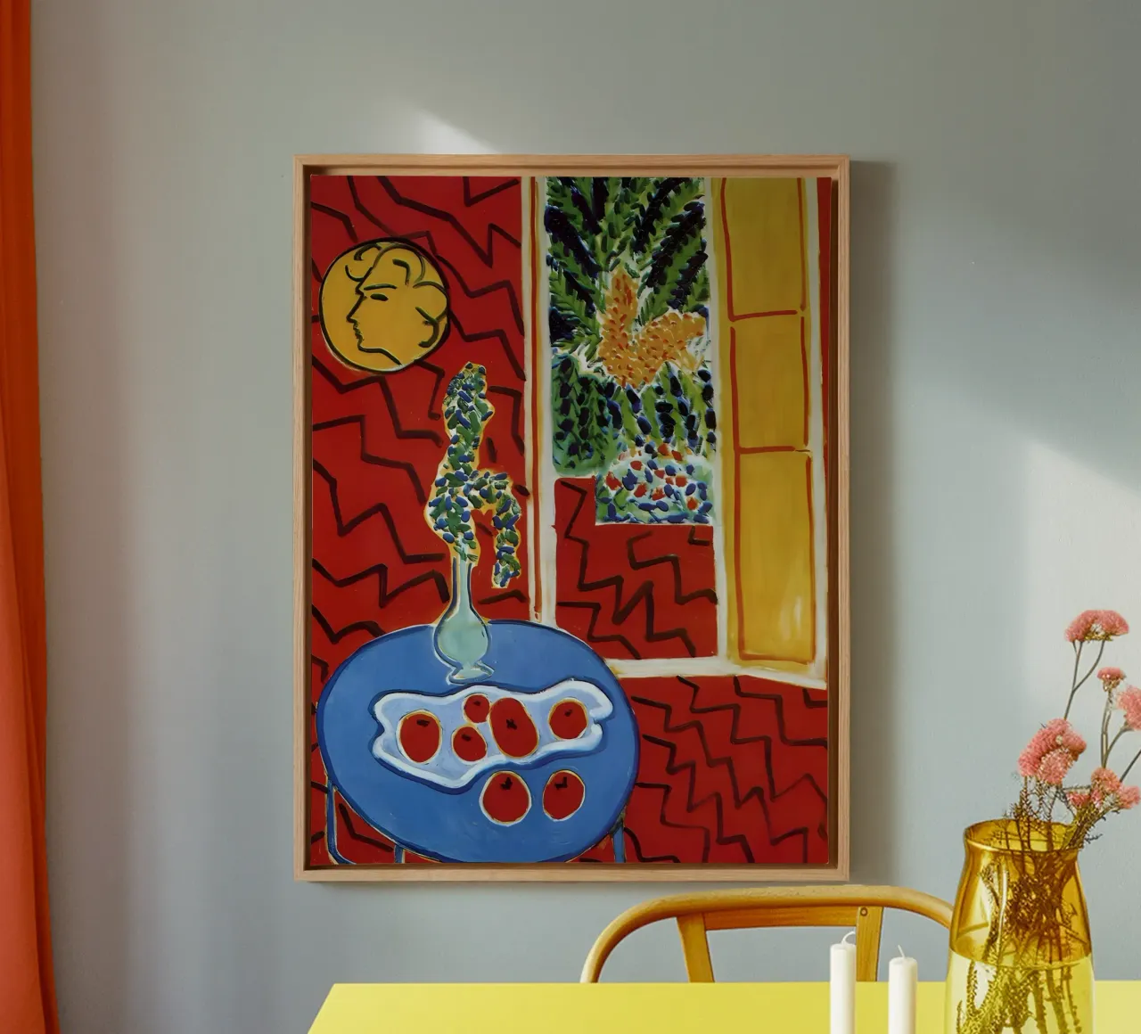 Matisse Rode Indruk canvas met Baklijst van Vonda Shop