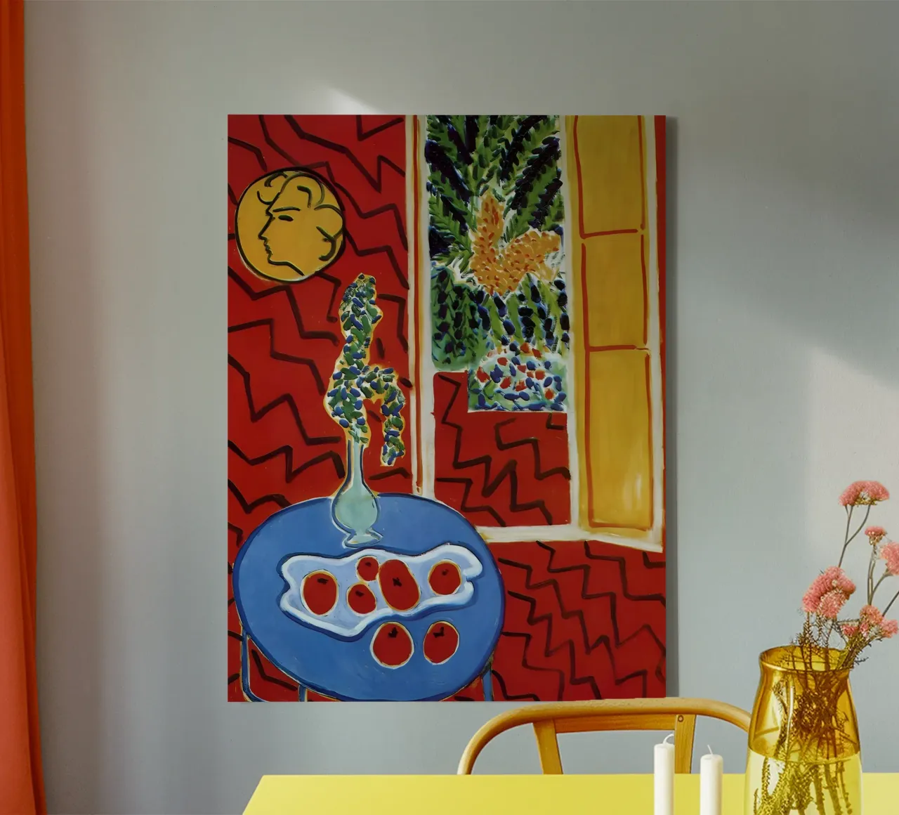 Matisse Rode Indruk canvas met Baklijst van Vonda Shop