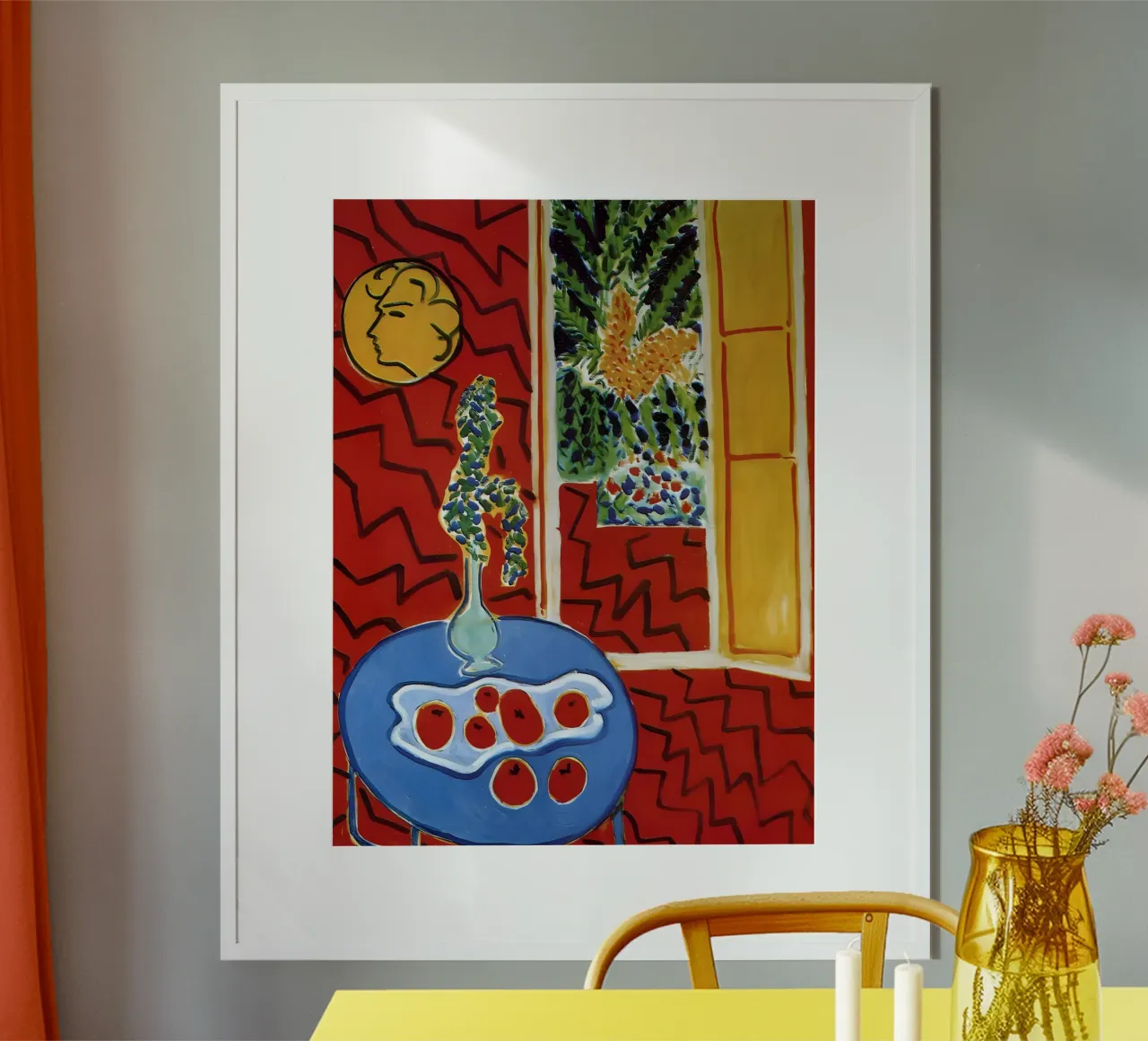 Matisse Red Impression poster da Vonda Shop