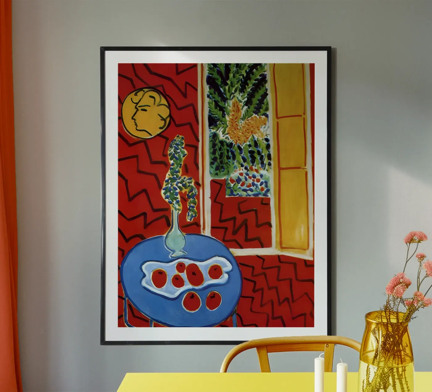 Matisse Red Impression poster da Vonda Shop
