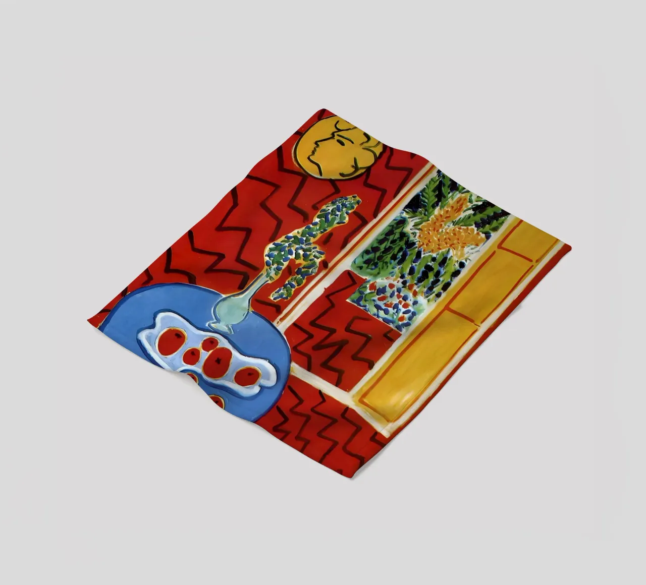 Matisse Red Impression coperta in pile da Vonda Shop