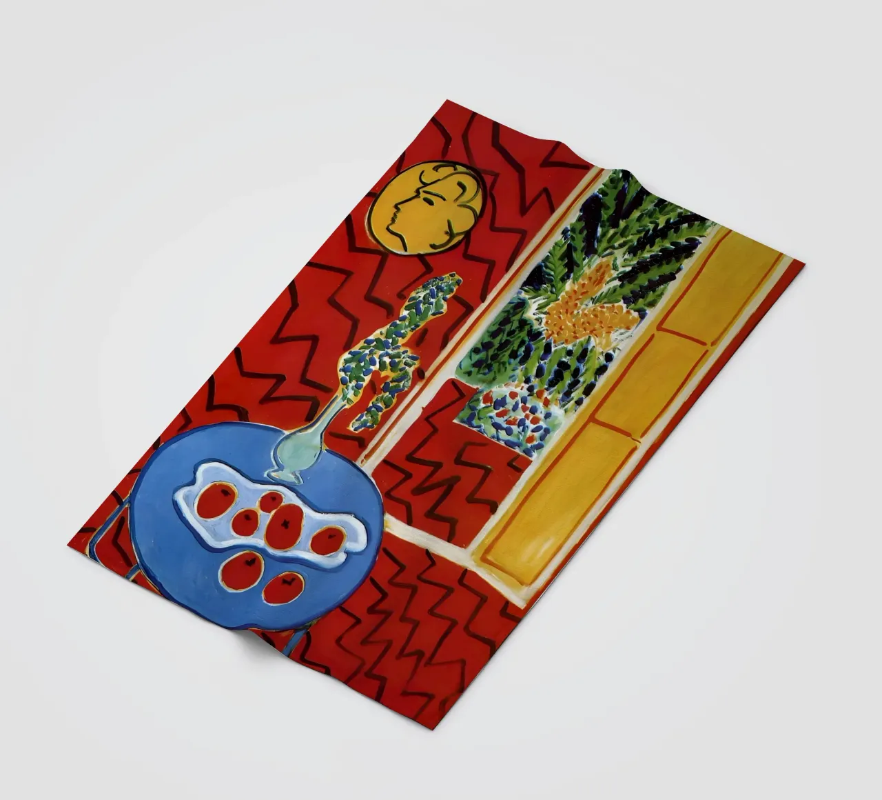 Matisse Red Impression coperta in pile da Vonda Shop