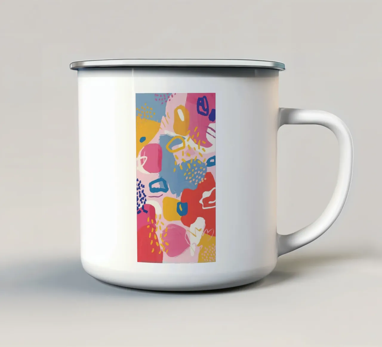 Abstract Thought Drift enamel mug by Zep Layers