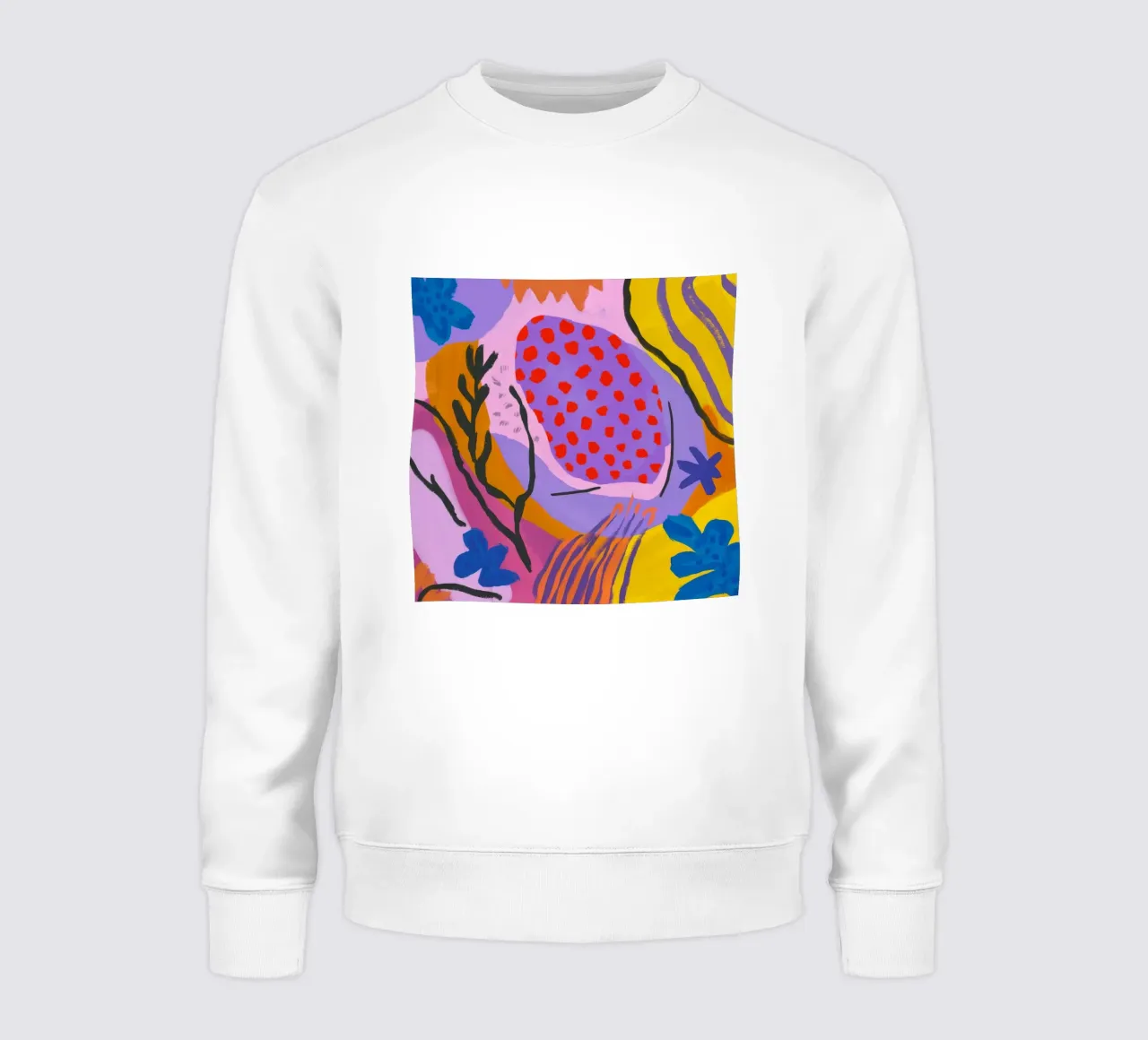 Botanische lavastoot sweatshirt van Zep Layers