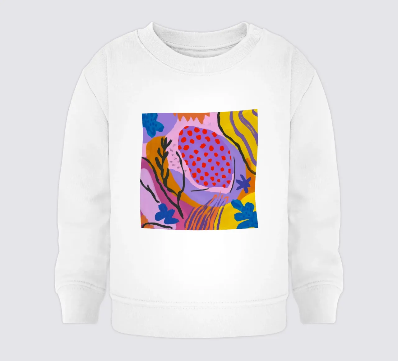 Ráfaga de lava botánica sudadera de bebé de Zep Layers
