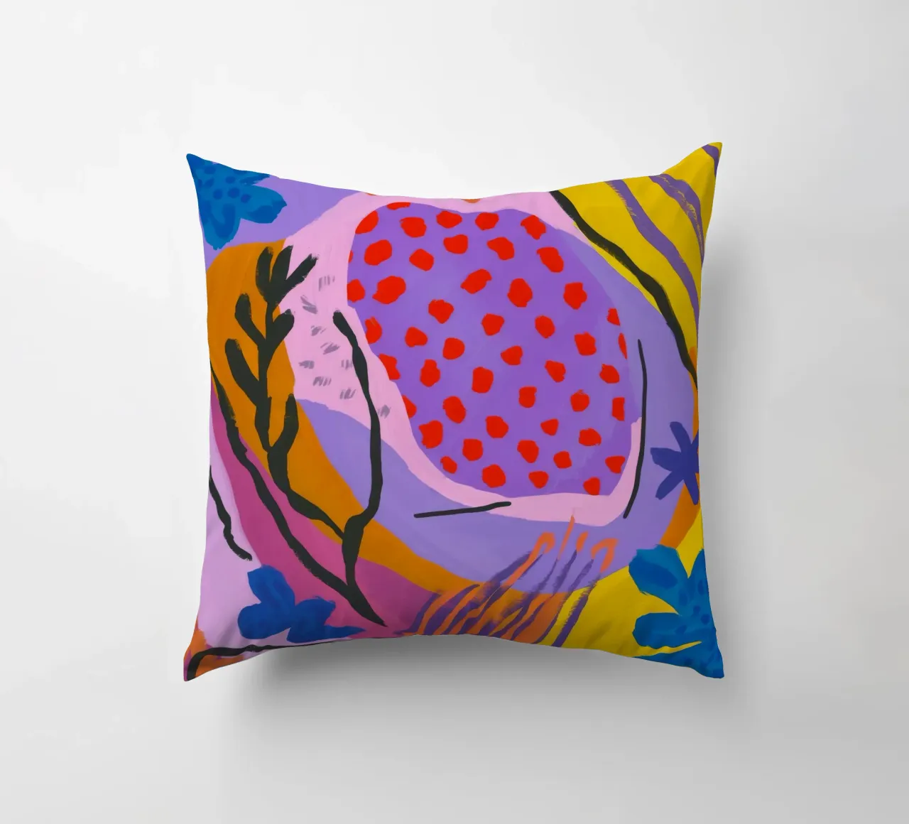 Botanic Lava Burst decorative cushion by Zep Layers