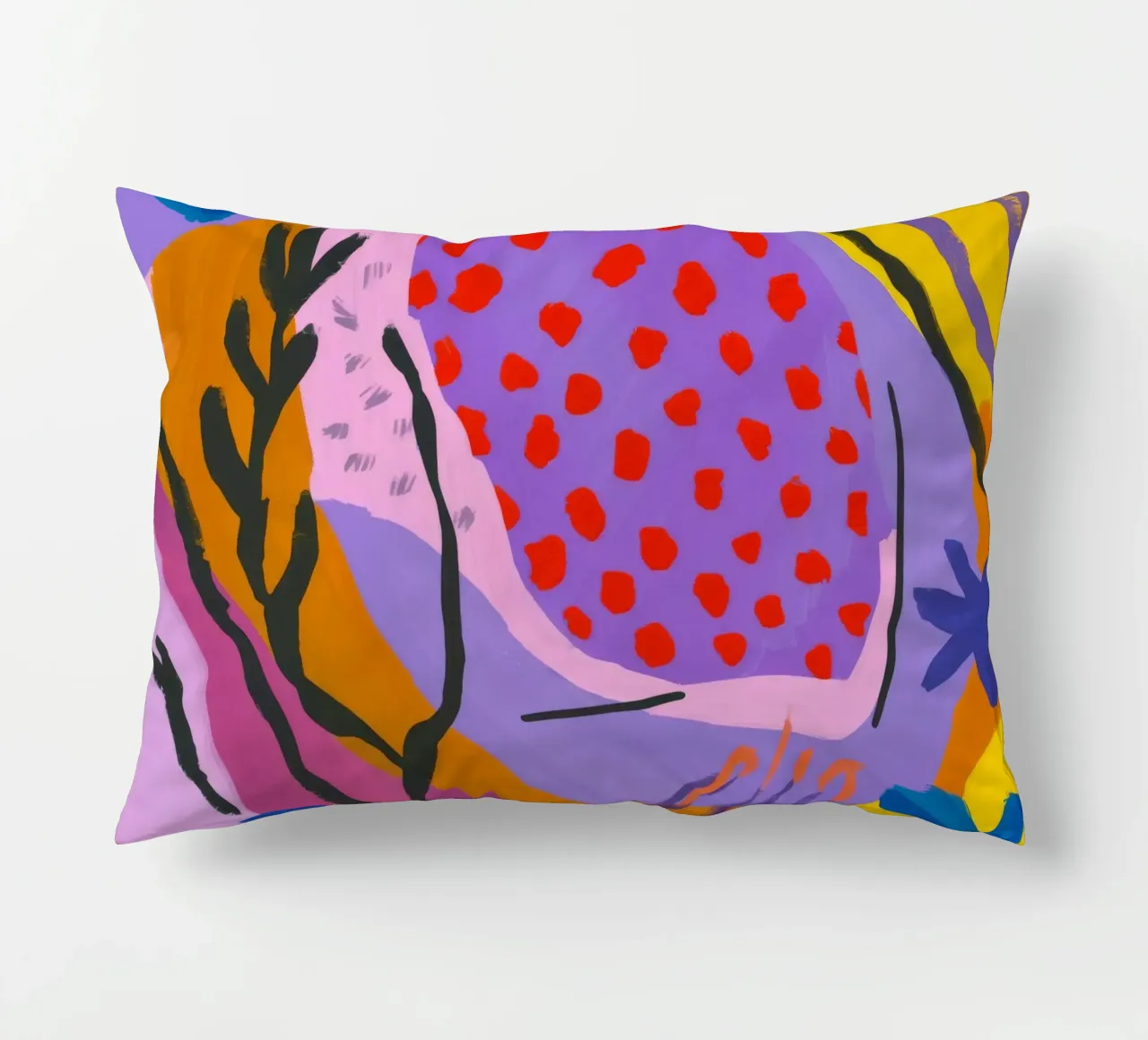 Botanic Lava Burst decorative cushion by Zep Layers