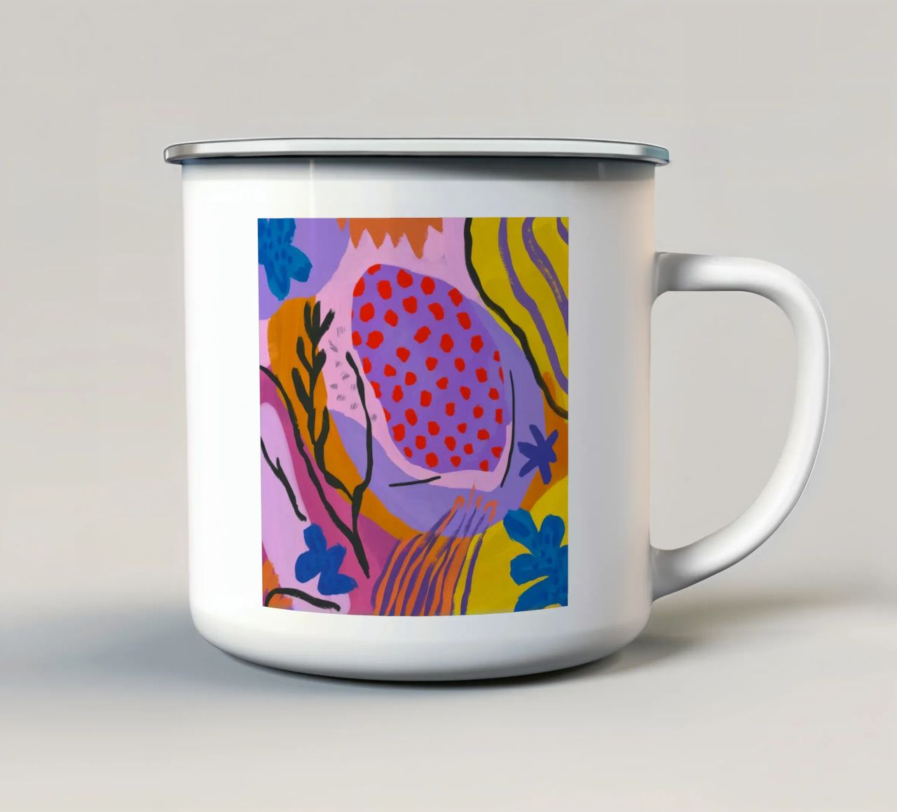 Scoppio di lava botanica tazza in smalto da Zep Layers