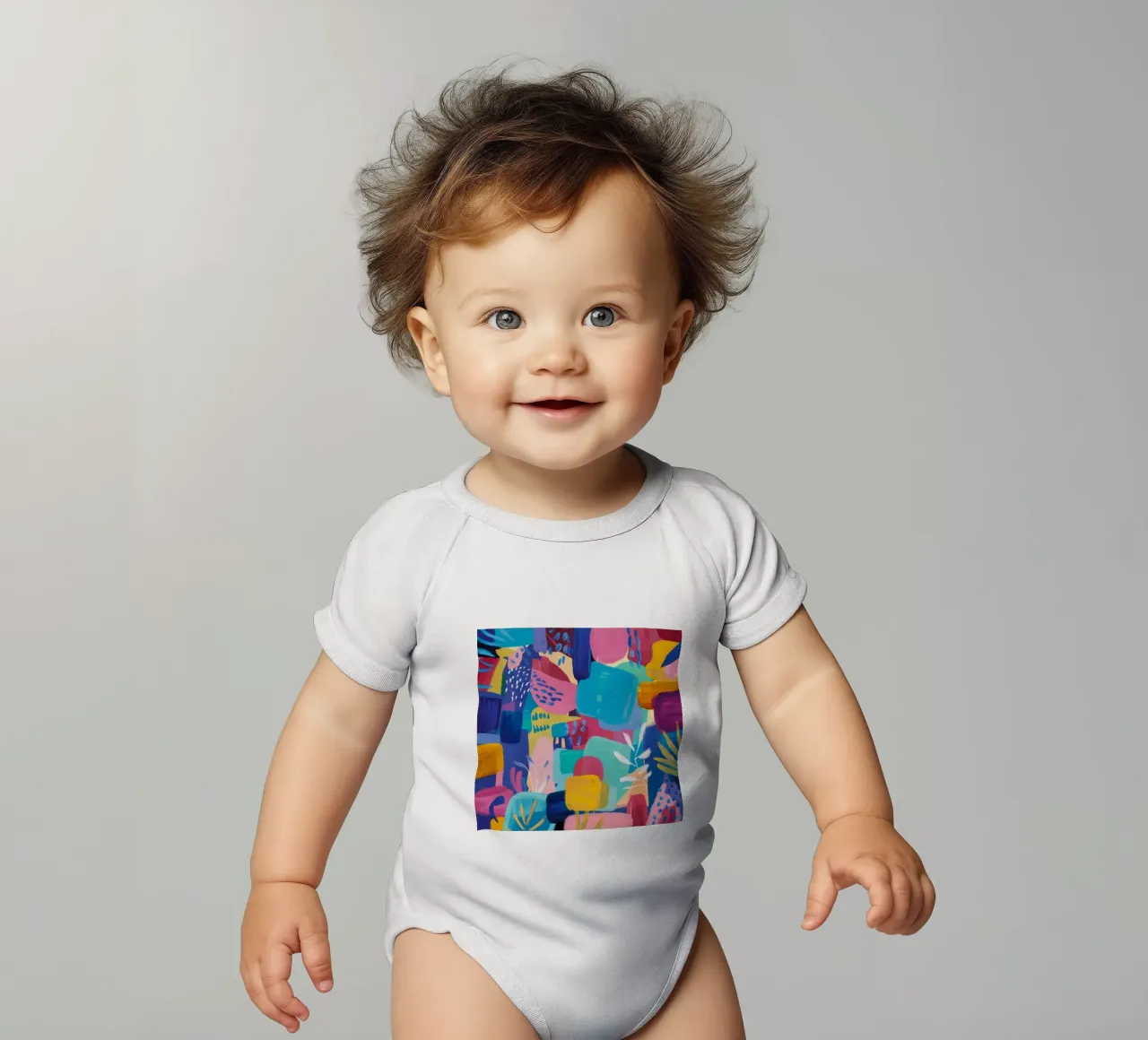 Studio Color Symphony body neonato maniche corte da Zep Layers