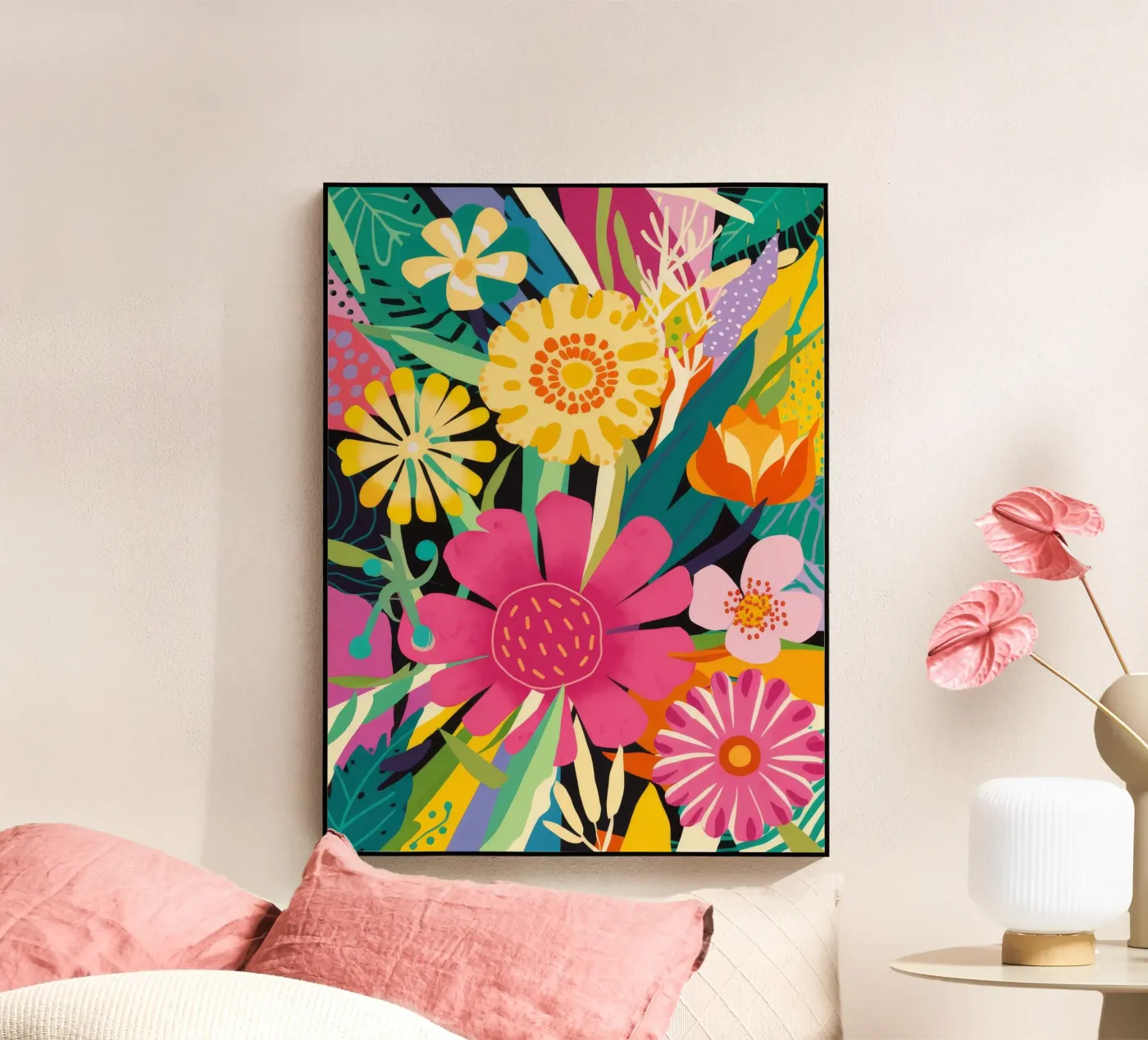 Rivolta della gioia floreale plexiglass da Zep Layers