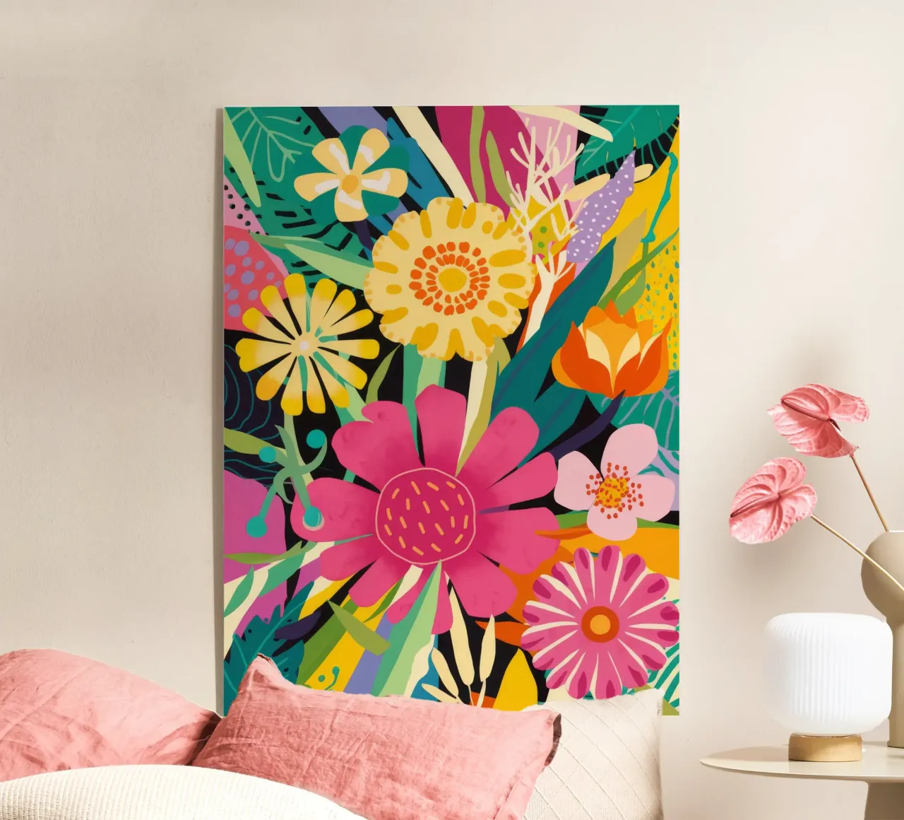 Rivolta della gioia floreale plexiglass da Zep Layers