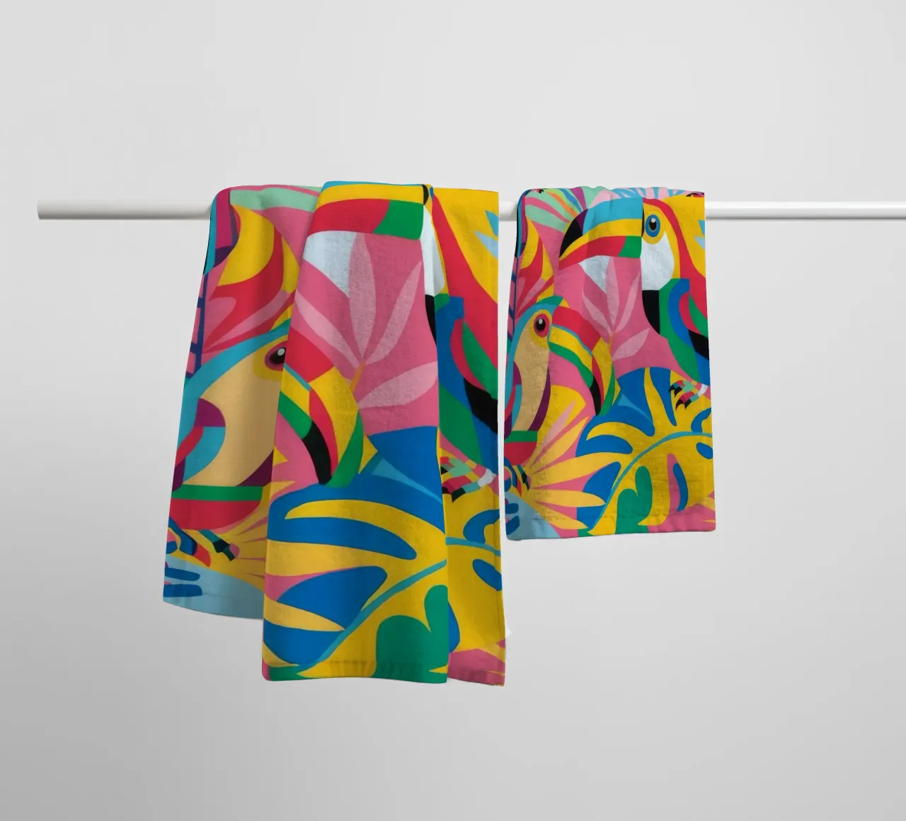Toucan Harmony Parade towel by Zep Layers