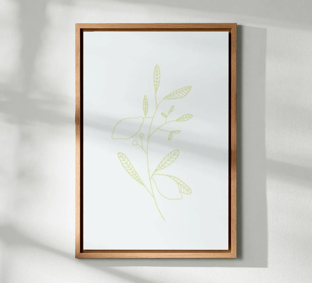 Yellow Sketch tela con Cornice a cassetta da KRUTH DESIGN