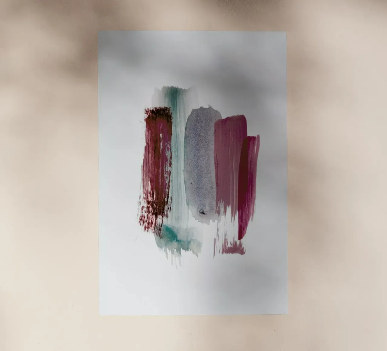 Abstract Aquarelle - Earthy Colors of the Woods pellicola backlit da Studio Nahili