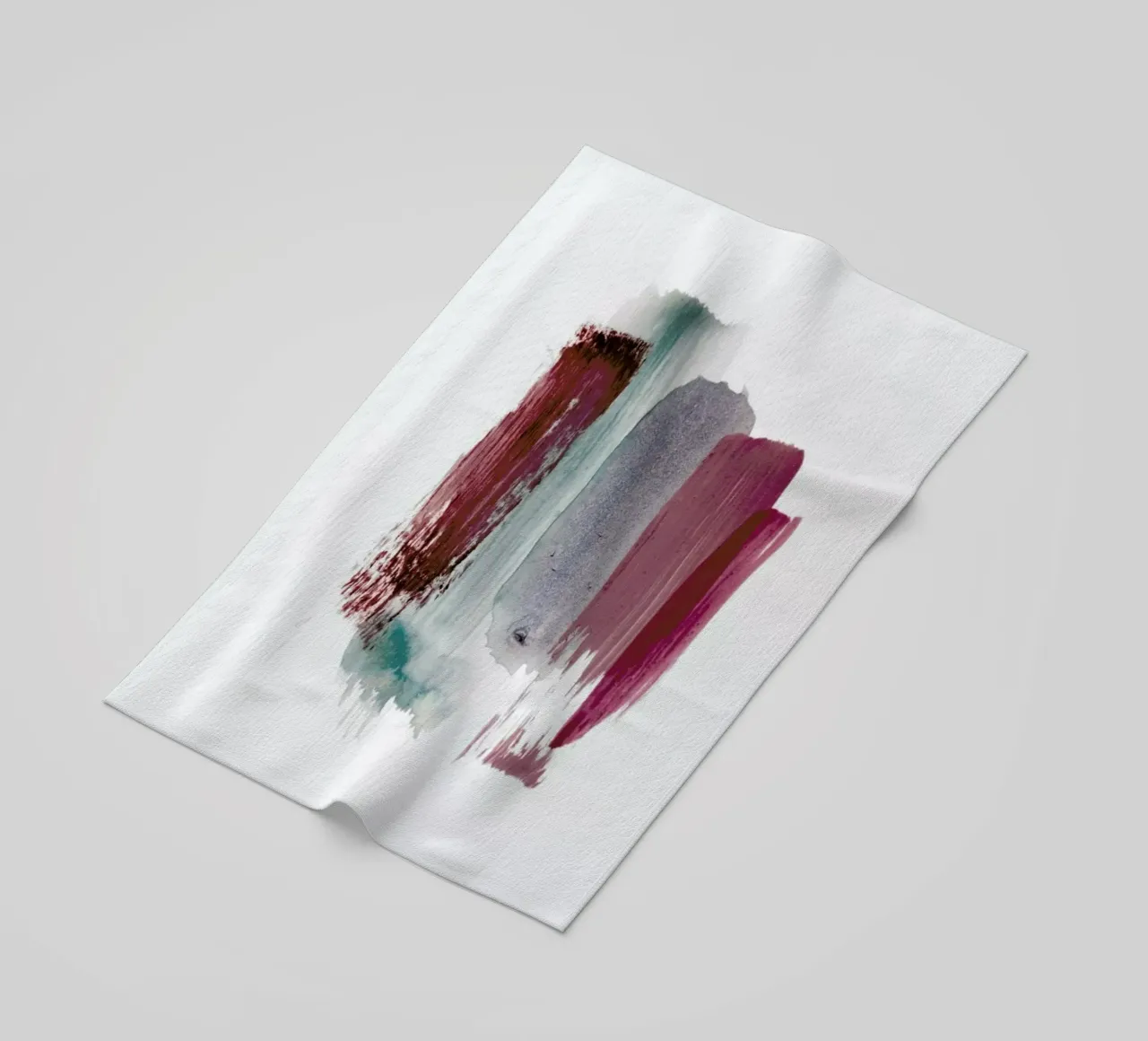 Abstract Aquarelle - Earthy Colors of the Woods beach towel by Studio Nahili