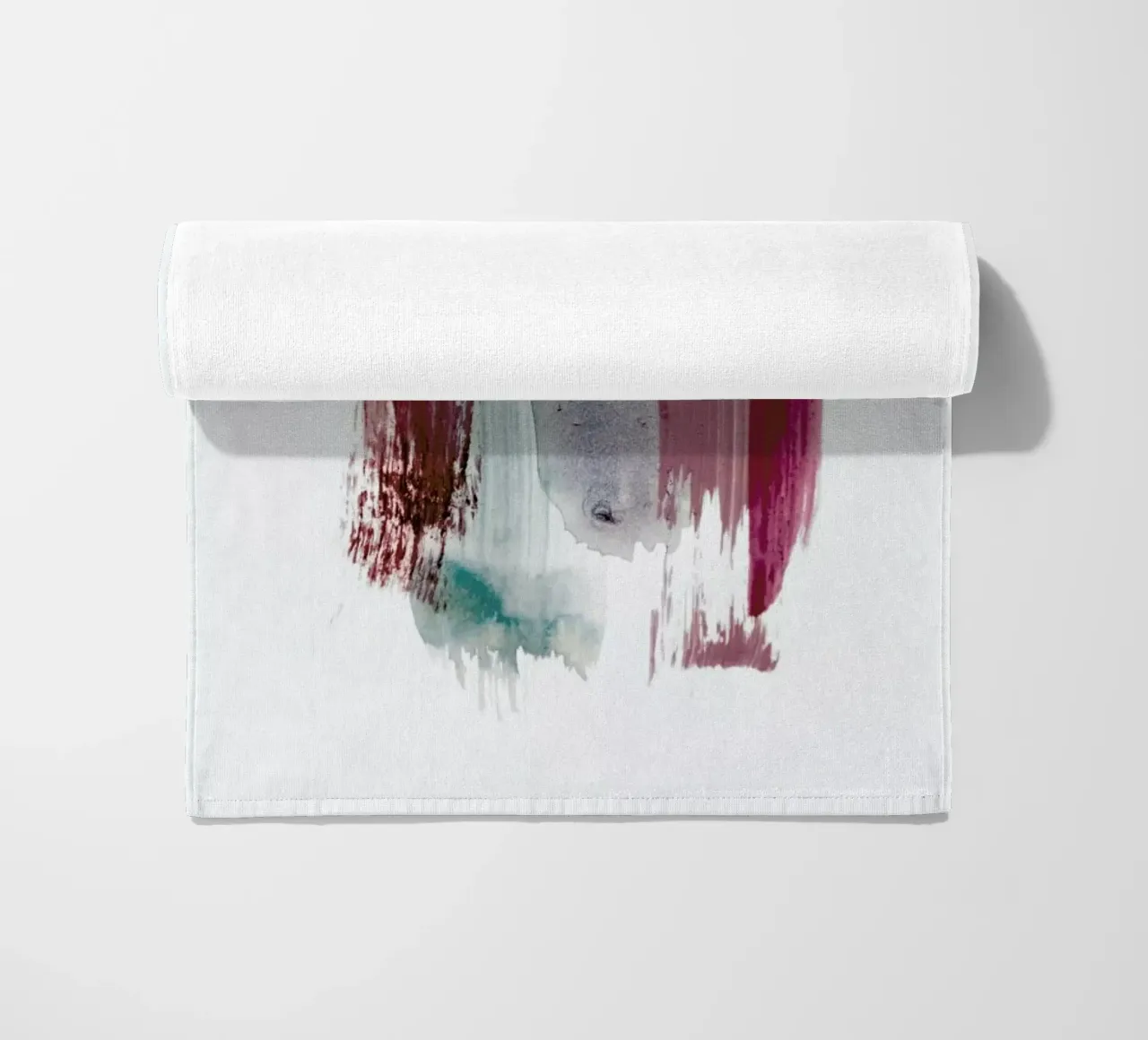 Abstract Aquarelle - Earthy Colors of the Woods beach towel by Studio Nahili