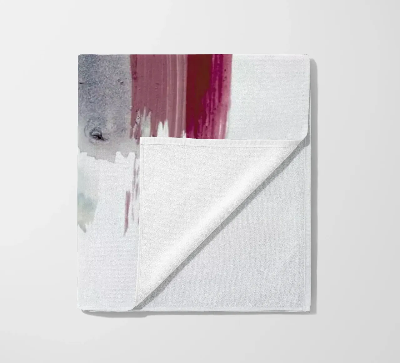 Abstract Aquarelle - Earthy Colors of the Woods beach towel by Studio Nahili
