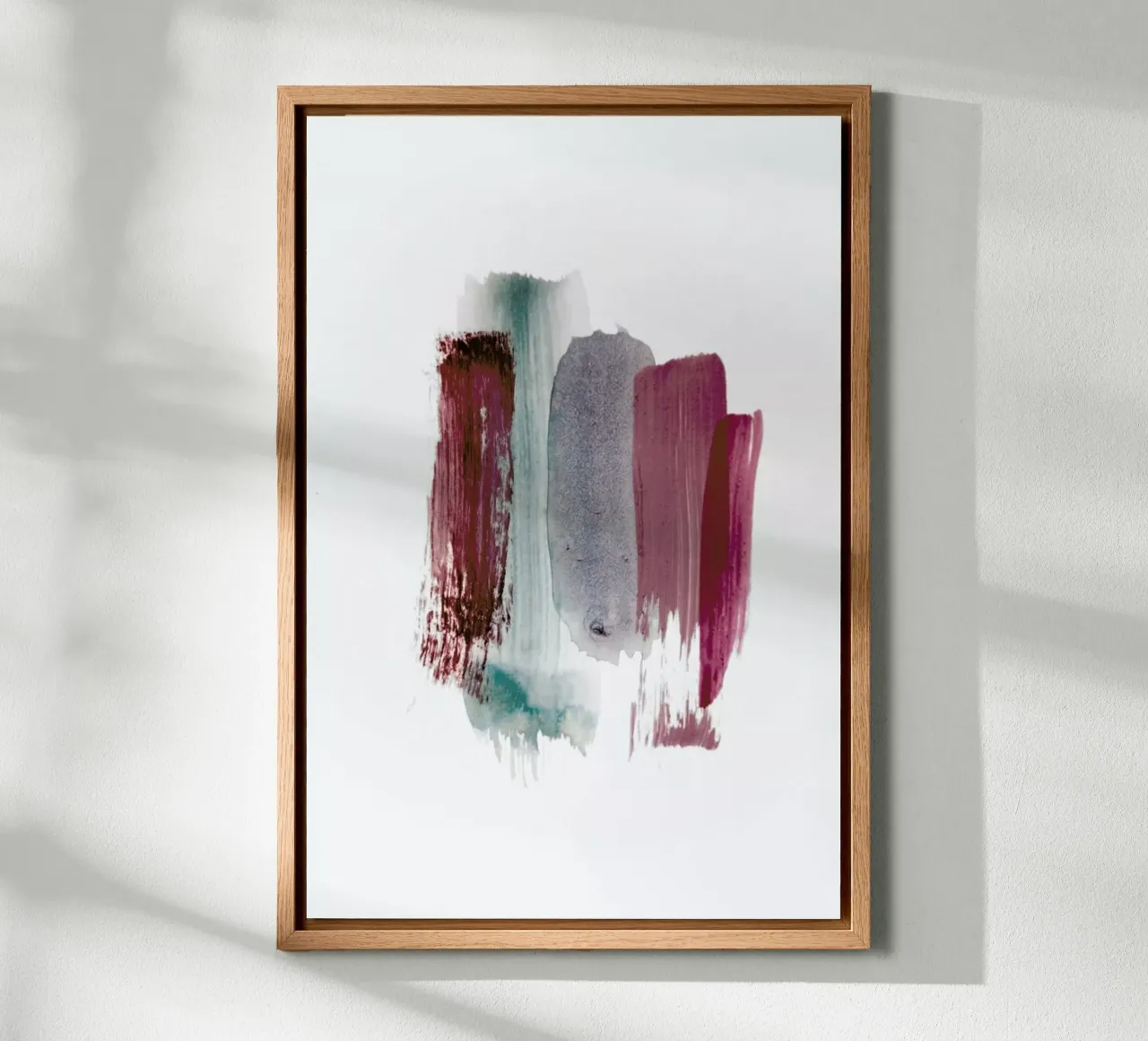 Abstract Aquarelle - Earthy Colors of the Woods tela con Cornice a cassetta da Studio Nahili