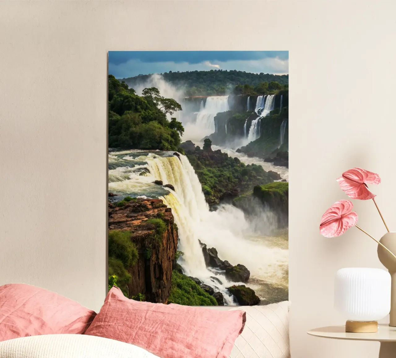 Iguazu Autunno Natura Fotografia di vita poster con telaio in plastica da SerongSoulS