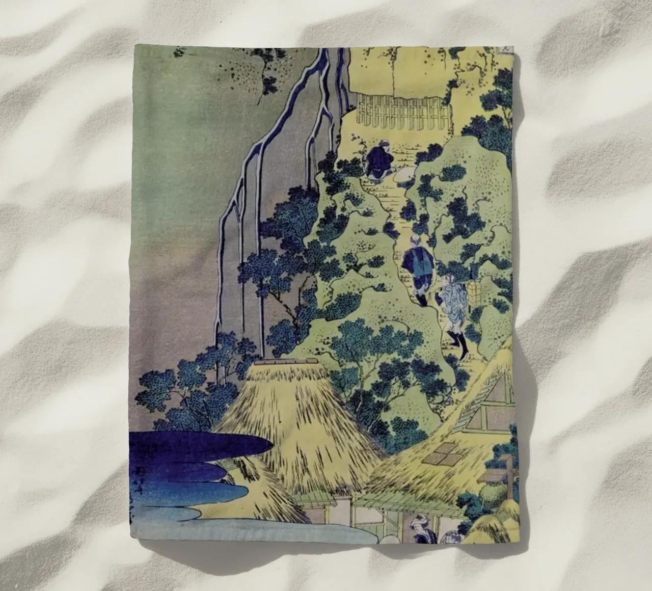 Hokusai - Travellers Climbing up a Steep Hill telo mare da ARTOTHEK
