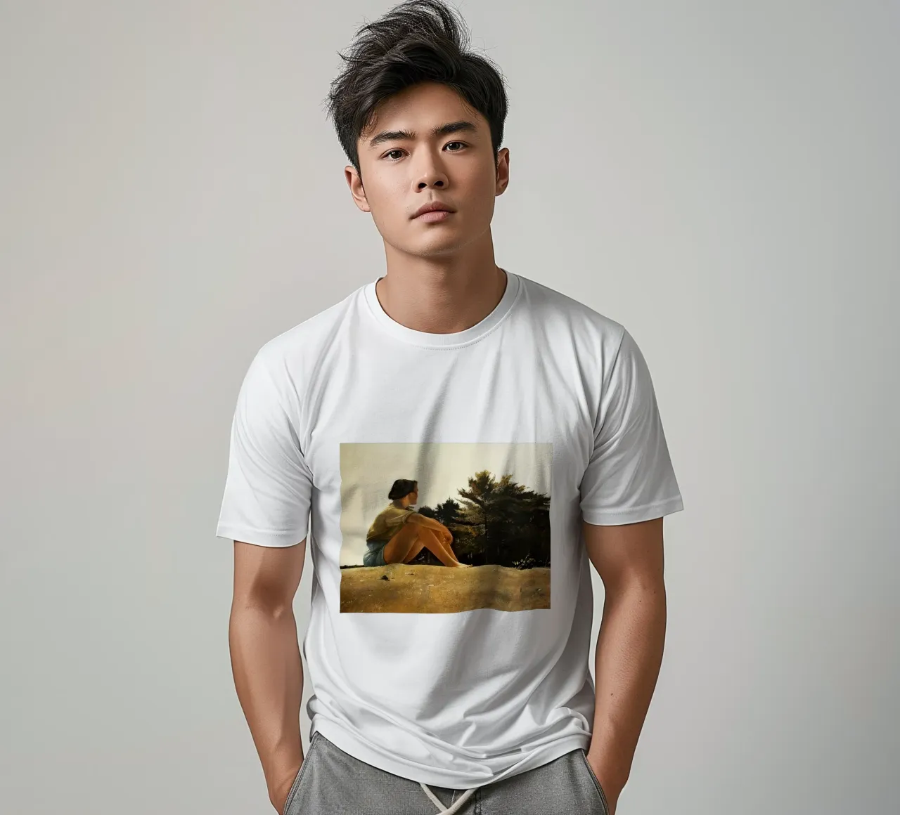 Andrew Wyeth Sandspit t-shirt da Classicprint