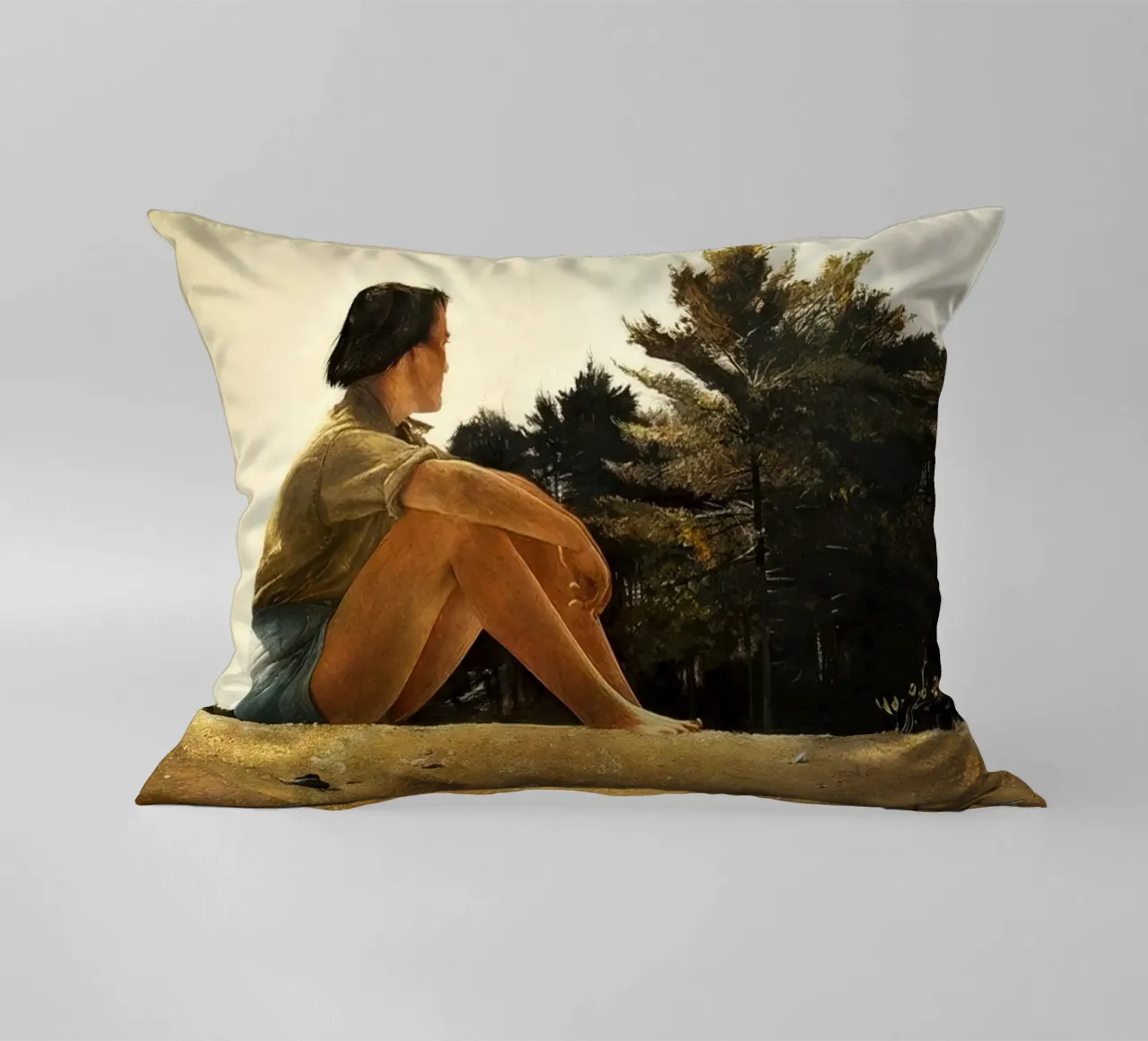Andrew Wyeth Sandspit cuscino da Classicprint