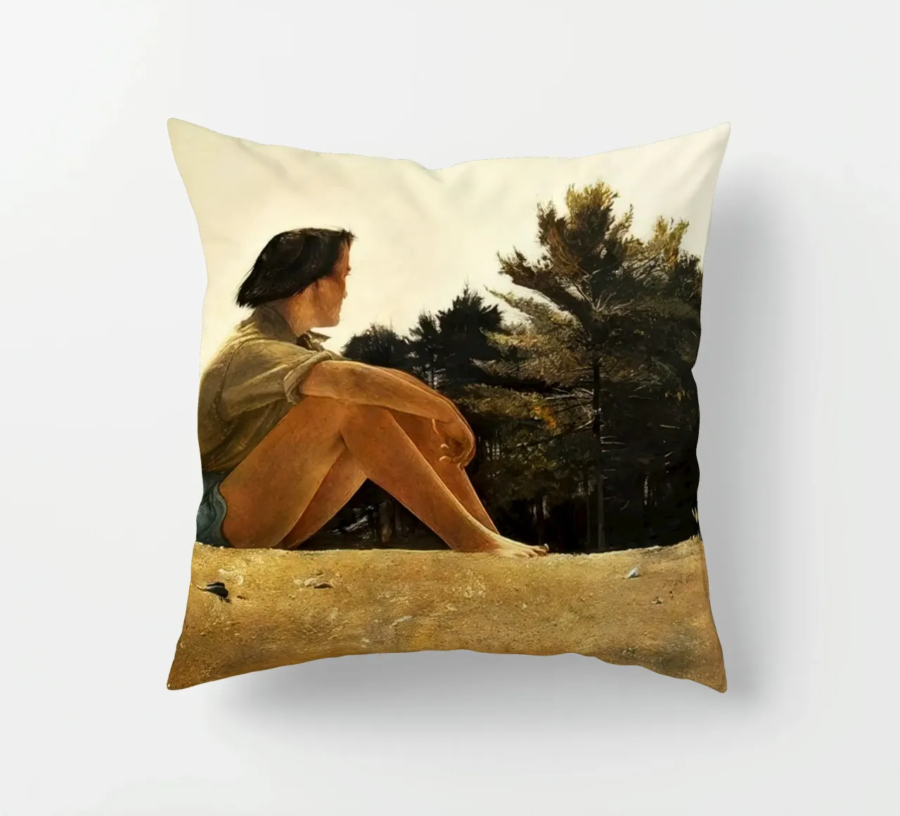 Andrew Wyeth Sandspit cuscino da Classicprint