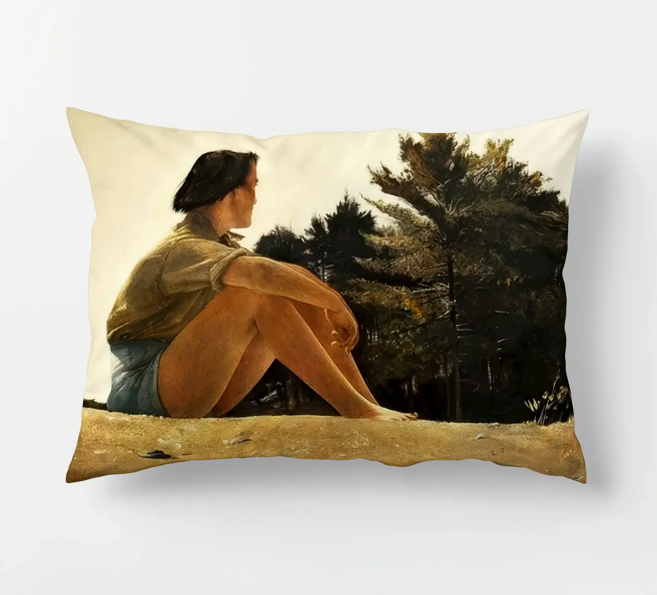 Andrew Wyeth Sandspit cuscino da Classicprint