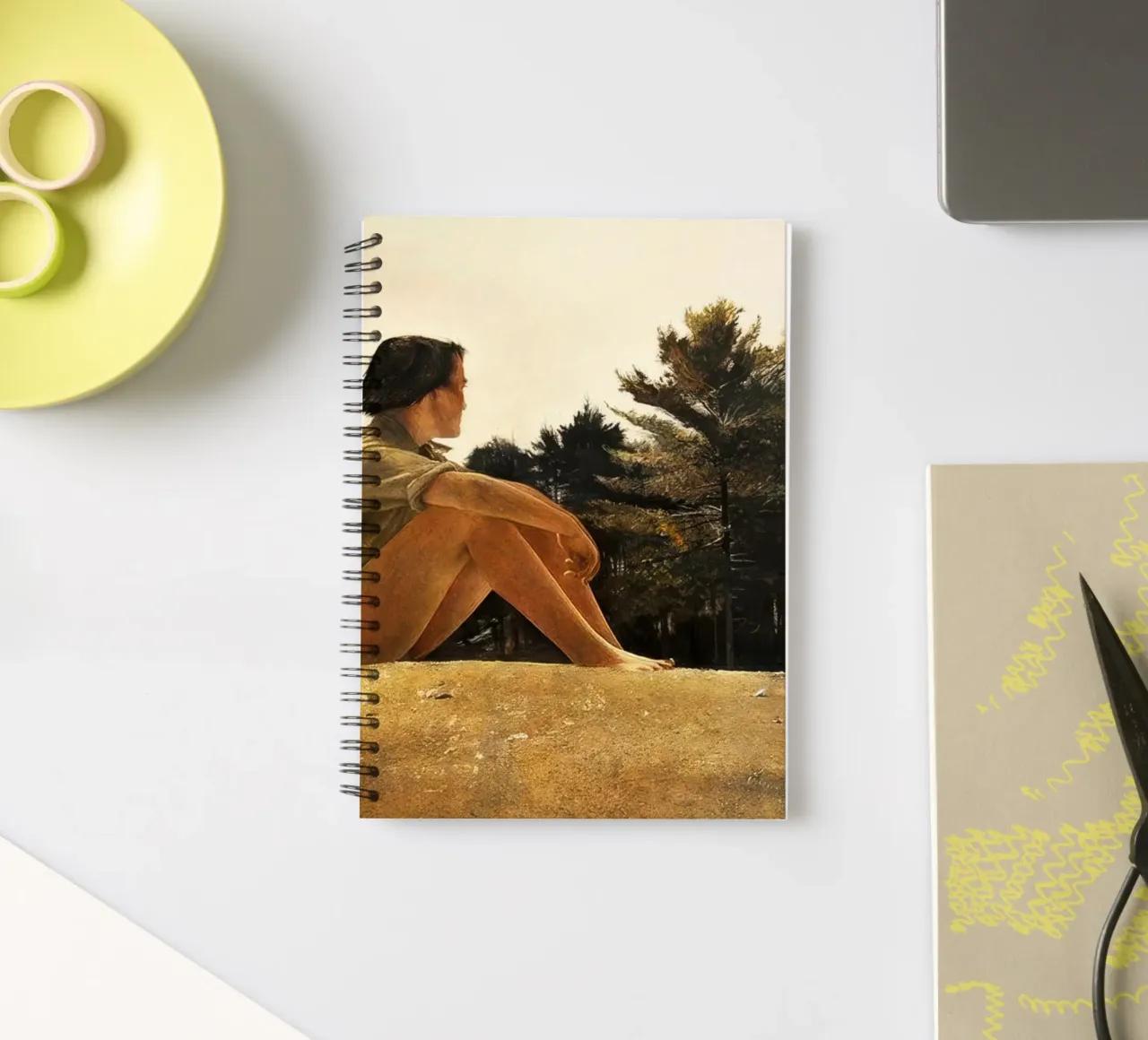 Andrew Wyeth Sandspit spiral notebook by Classicprint