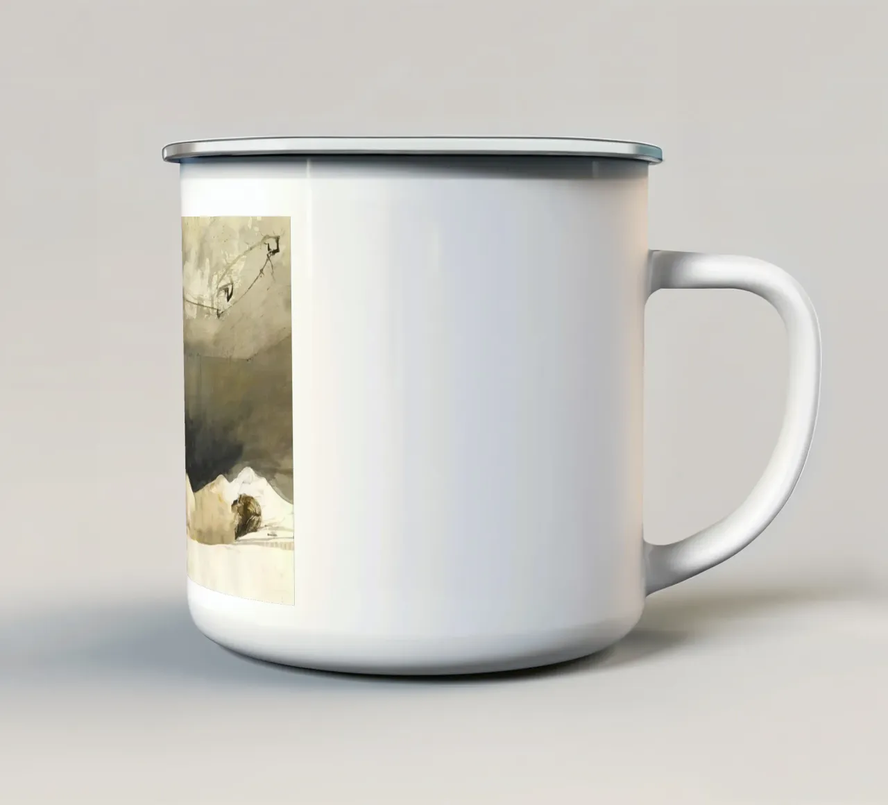 Andrew Wyeth Barack tazza in smalto da Classicprint