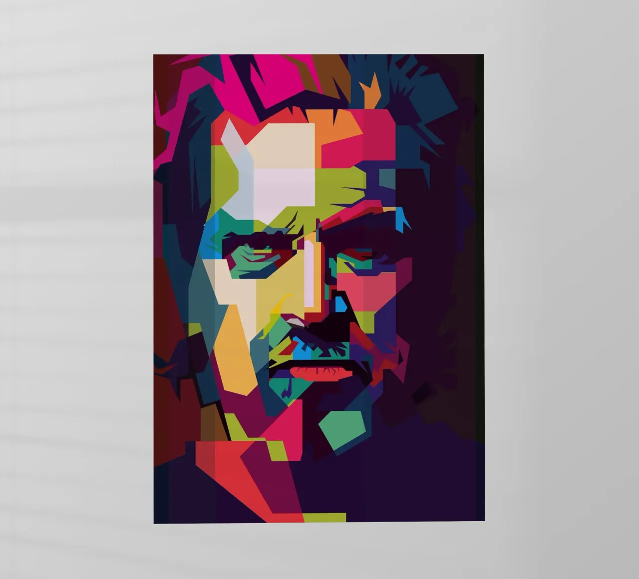 Jeff Bridges Filmschauspieler WPAP Trending Now Backlit Folie von Artkreator