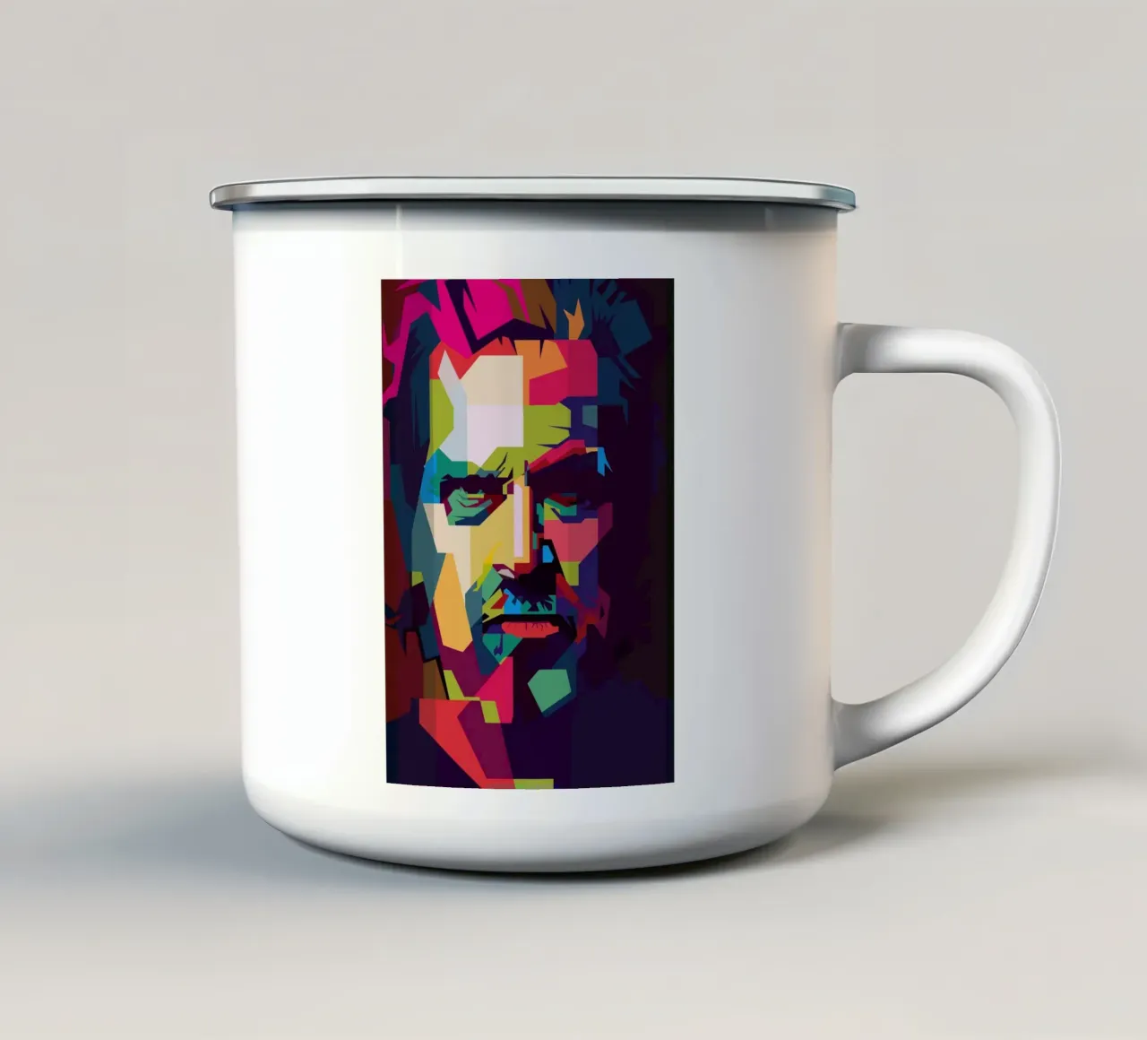 Jeff Bridges Attore cinematografico WPAP Trending Now tazza in smalto da Artkreator