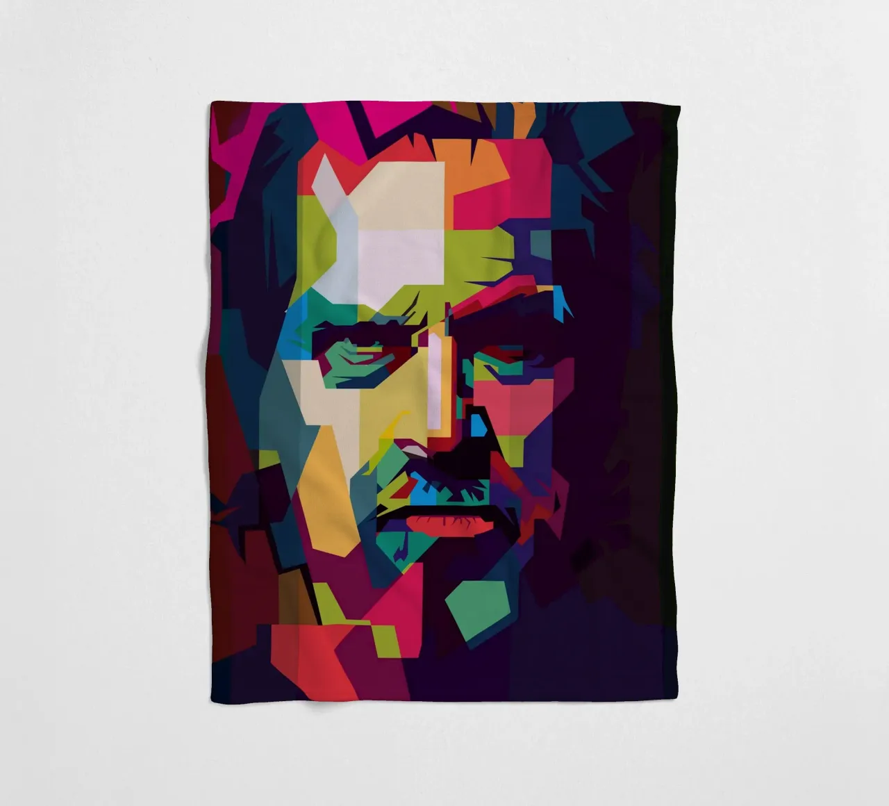 Jeff Bridges Filmschauspieler WPAP Trending Now Fleecedecke von Artkreator
