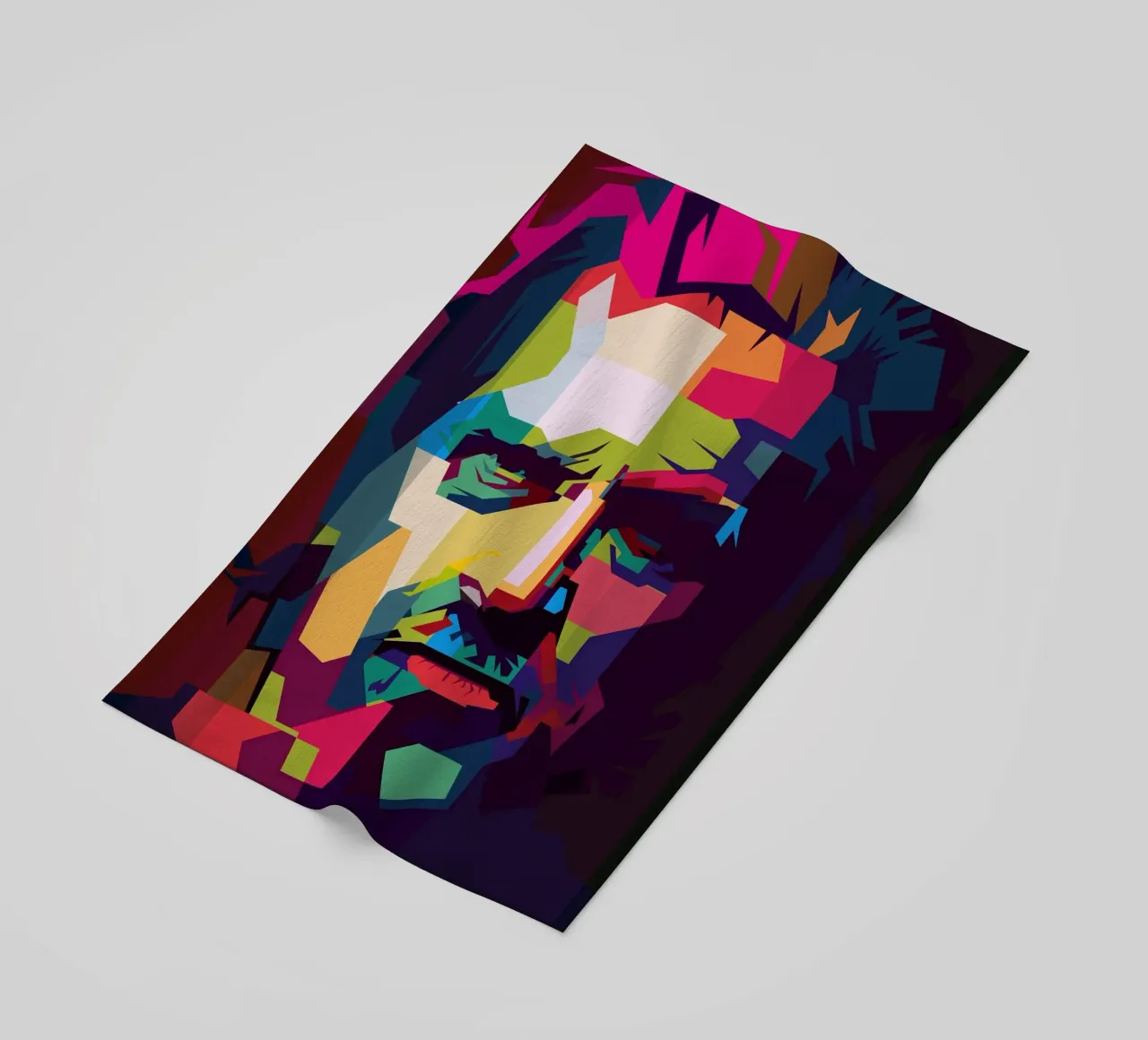 Jeff Bridges Filmschauspieler WPAP Trending Now Strandtuch von Artkreator
