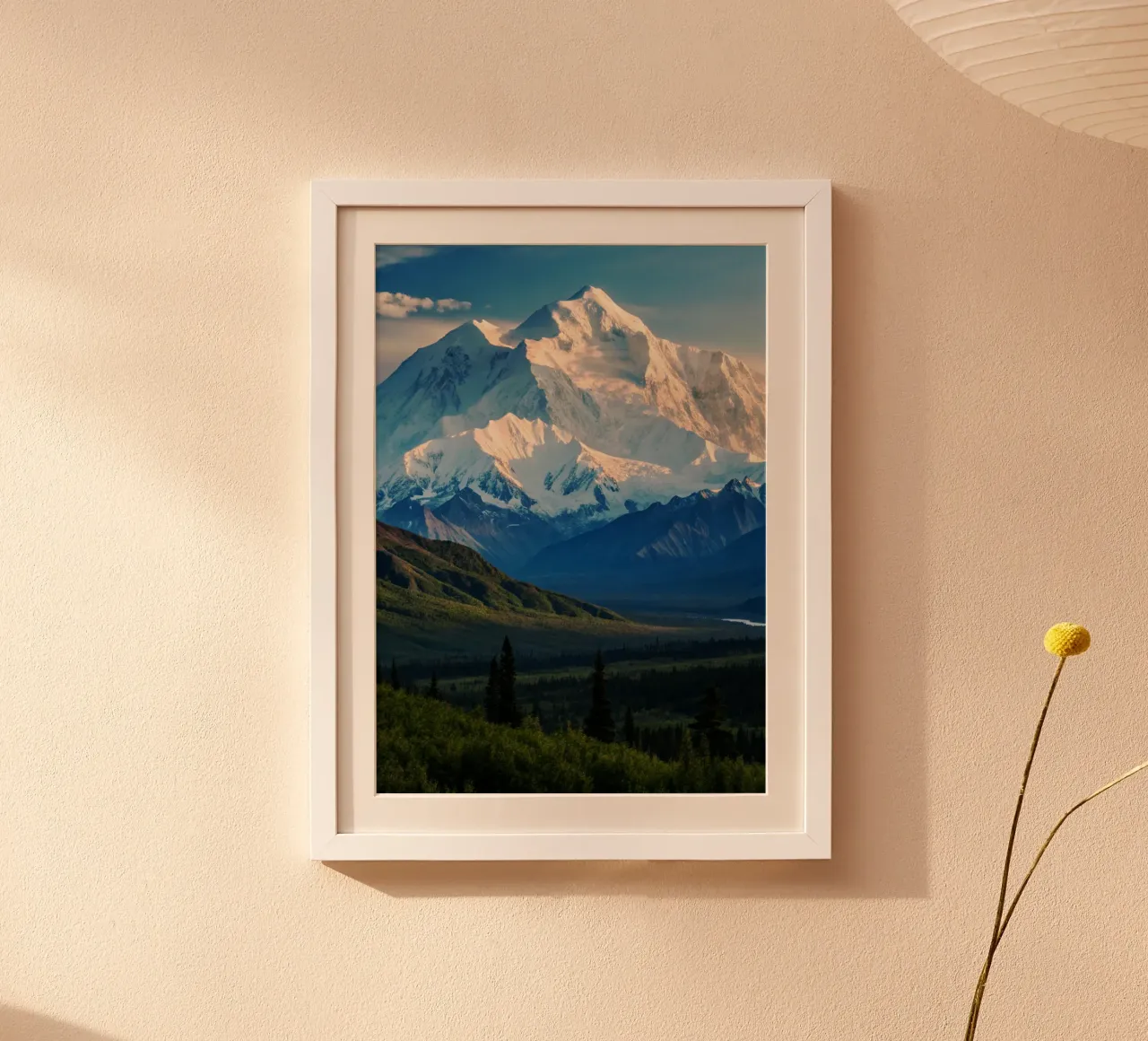 Mount Denali Vista Fotografia naturalistica poster con telaio in alluminio da SerongSoulS