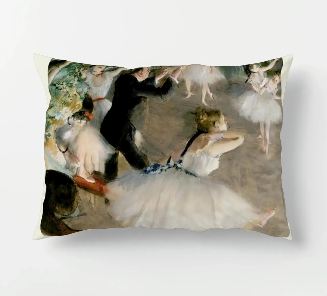 Degas - The Rehearsal Onstage cuscino da Vintage by JUNIQE