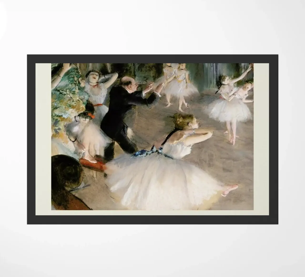 Degas - The Rehearsal Onstage zerbino da Vintage by JUNIQE