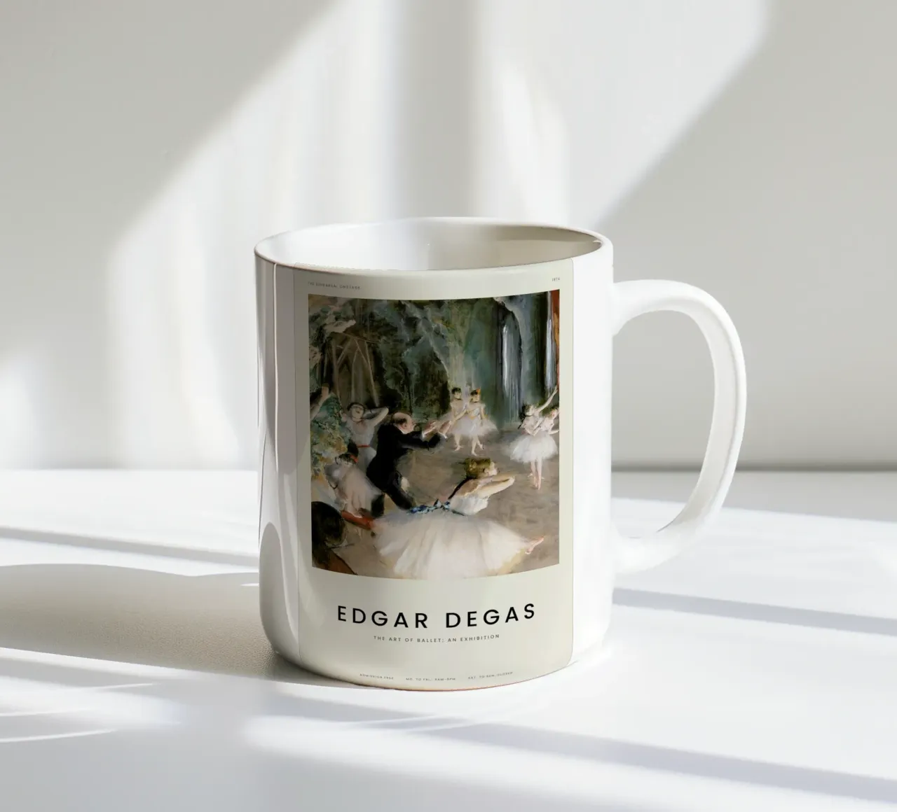 Degas - The Rehearsal Onstage tazza in ceramica da Vintage by JUNIQE