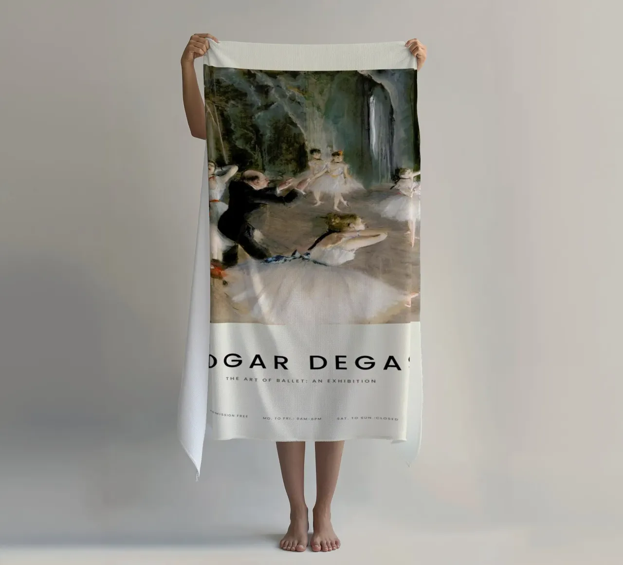 Degas - The Rehearsal Onstage telo mare da Vintage by JUNIQE