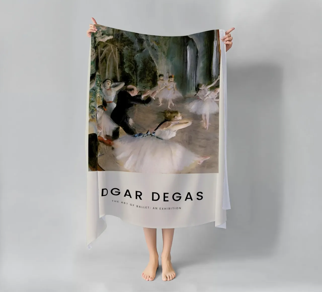 Degas - The Rehearsal Onstage telo mare da Vintage by JUNIQE