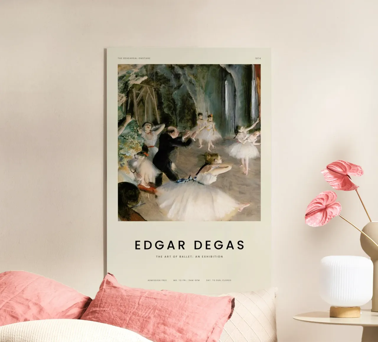 Degas - The Rehearsal Onstage plexiglass da Vintage by JUNIQE