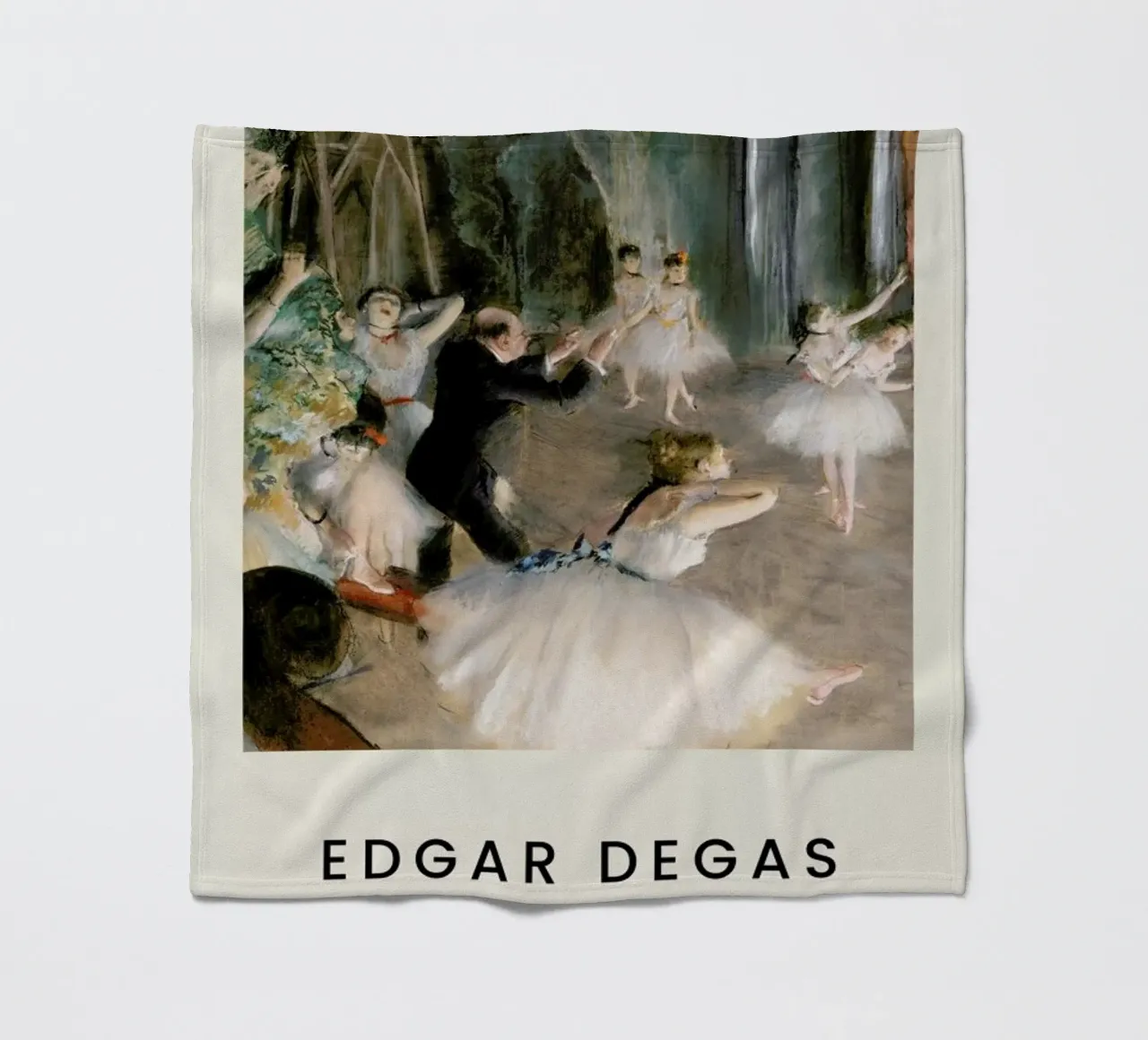 Degas - The Rehearsal Onstage coperta in pile da Vintage by JUNIQE