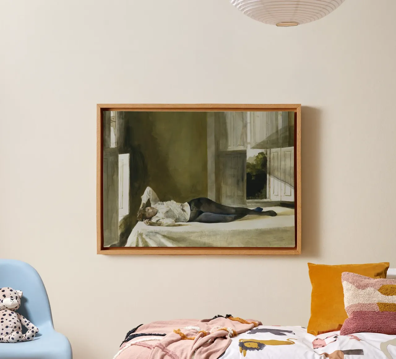 Andrew Wyeth Riposo di bellezza tela con Cornice a cassetta da Classicprint