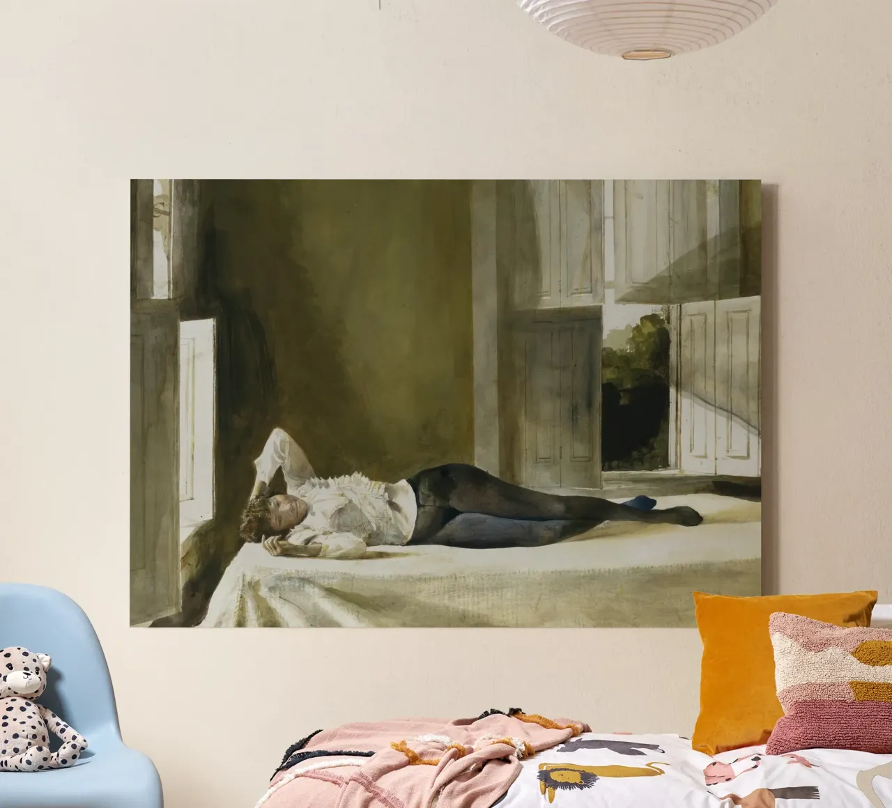 Andrew Wyeth Riposo di bellezza tela con Cornice a cassetta da Classicprint