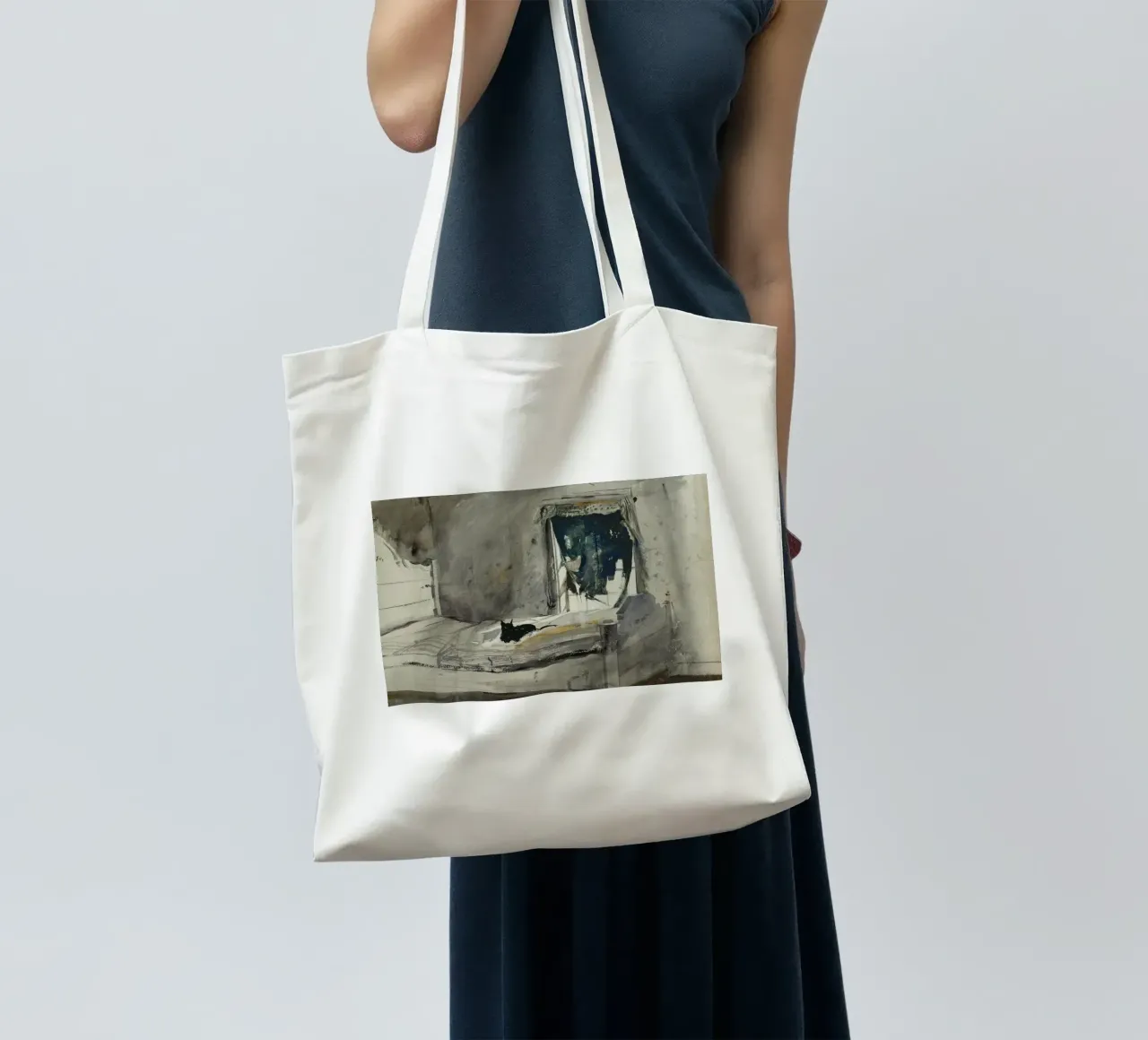 Camera da letto di Andrew Wyeth borsa in juta da Classicprint
